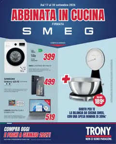 Anteprima del volantino Trony volantino valido a partire dal 17/09/2026