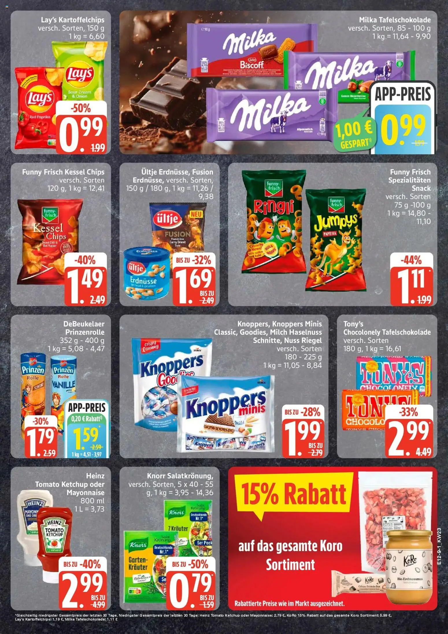 Edeka prospekt Sterup – gültig ab 01.06.2026 | Seite: 9 | Produkte: Milch, Knorr, Milka, Mayonnaise