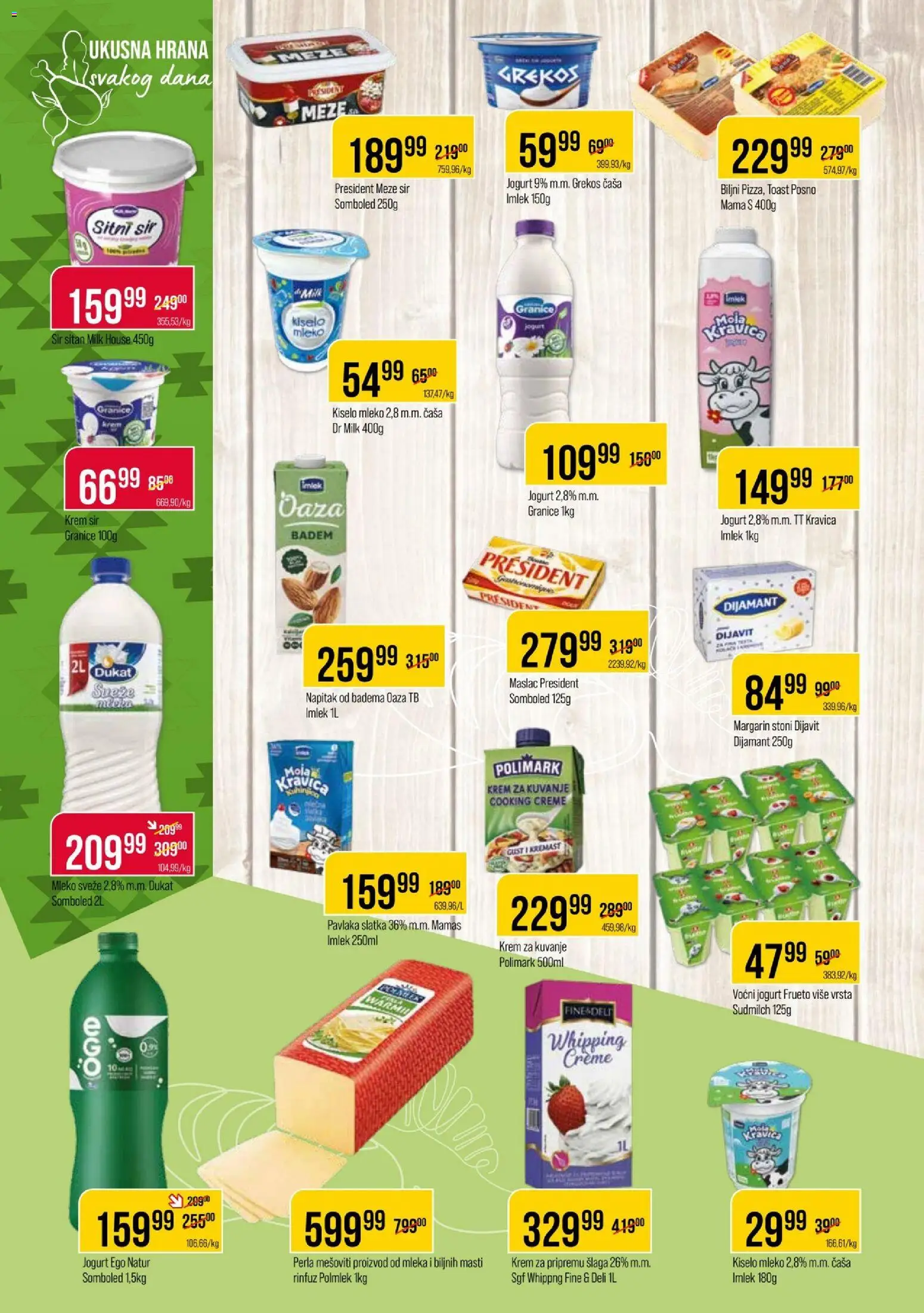 Metalac Proleter katalog - važi od 12.08.2026 | Strana: 4 | Proizvode: Maslac, Kiselo mleko, Sir, Jogurt