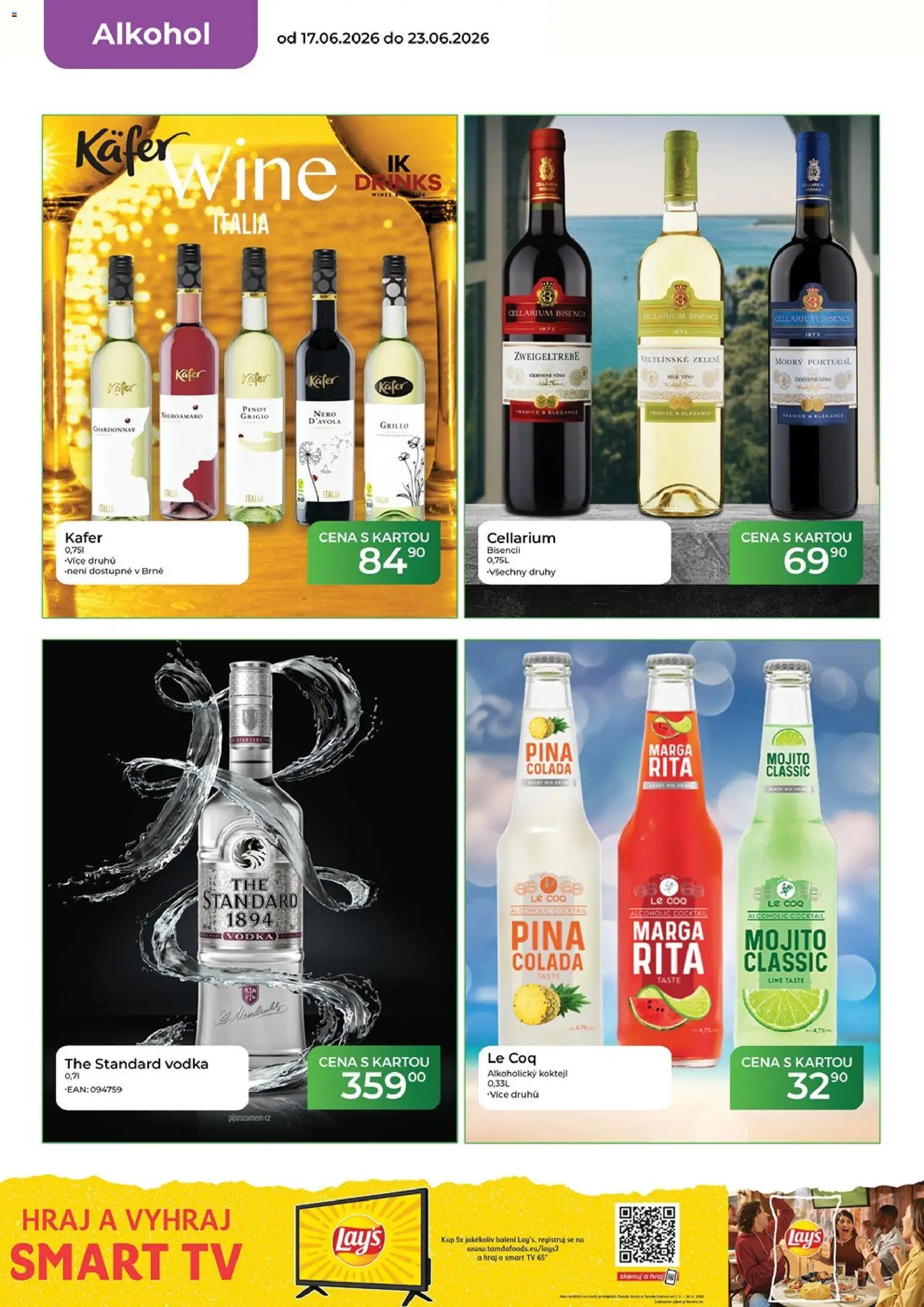 Tamda Foods leták od 17.06.2026 | Strana: 18 | Produkty: Vodka, Tv, Červené víno, Pinot Grigio