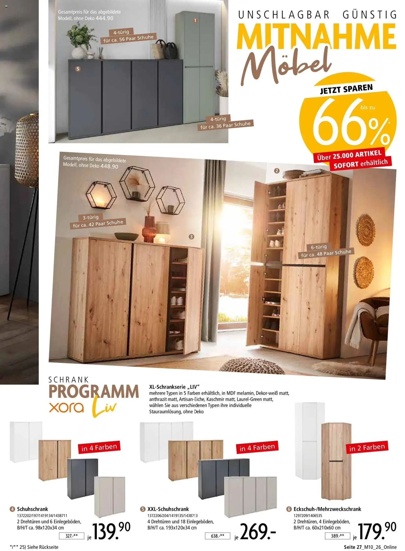 Zurbrüggen - Zurbrüggen: Mitnahme Möbel (ab 08.08.2026) zum Blättern | Seite: 29 | Produkte: Schrank