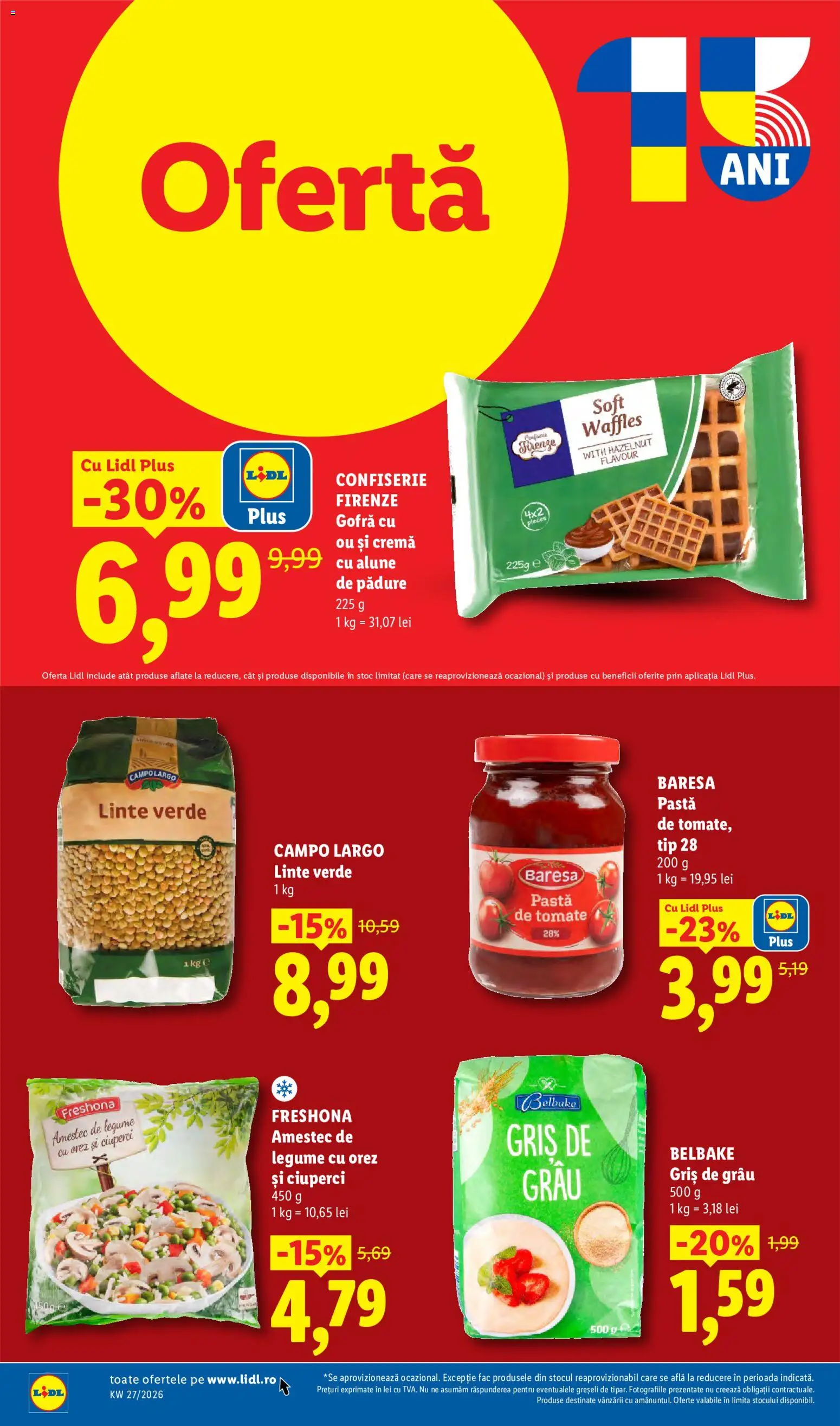 Noul catalog Lidl – valabil de la 29.06.2026 | Pagină: 12 | Produse: Ciuperci, Cremă, Paste, Legume