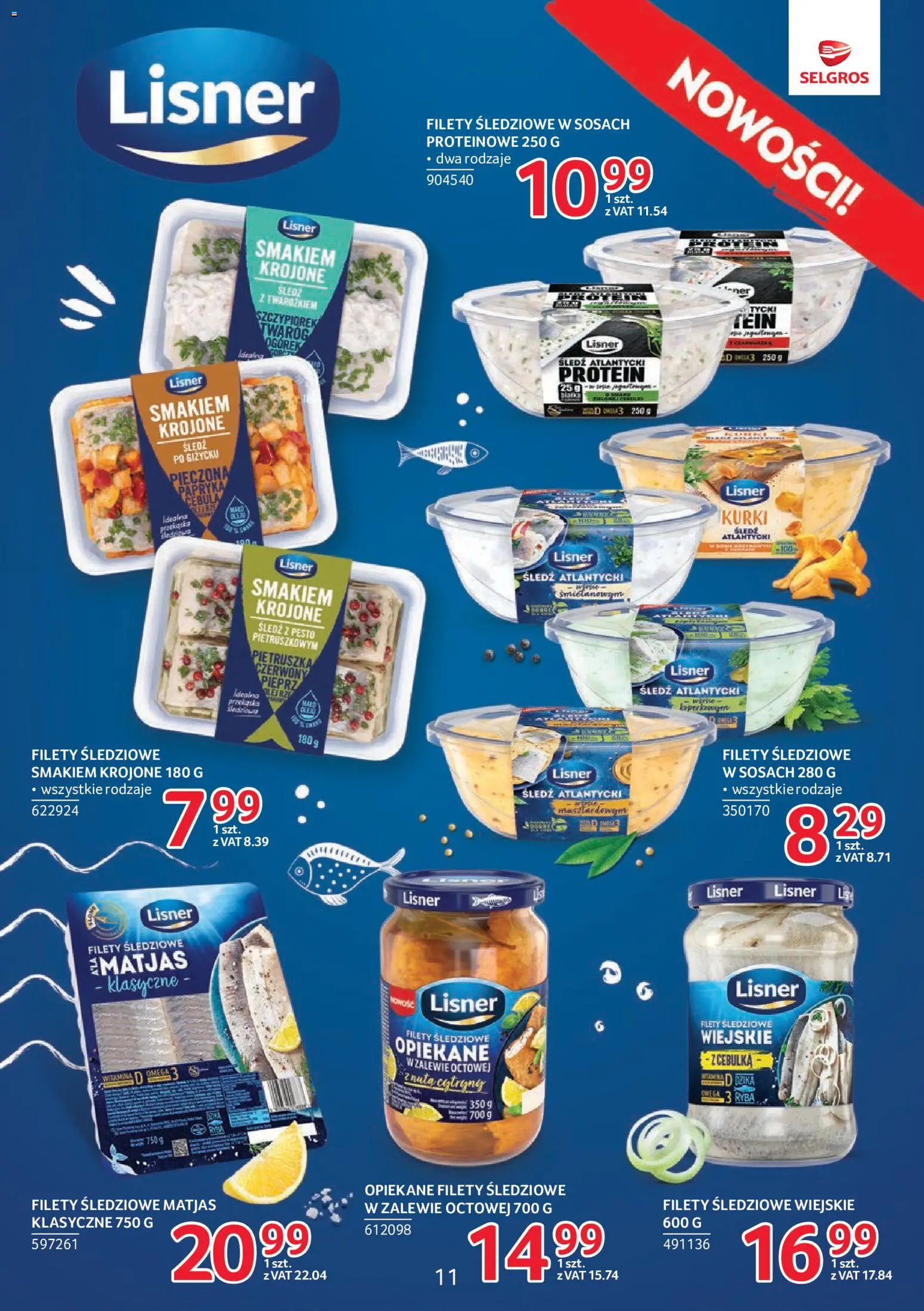 Selgros cash&carry gazetka - Markowe Produkty od 08.10.2026 | Strona: 11 | Produkty: Pietruszka, Śledź, Pesto, Ogórek