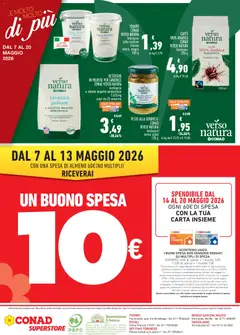 Anteprima del volantino PESTO ALLA GENOVESE CONAD VERSO NATURA biologico senza aglio, Pesto alla genovese biologico senza aglio 130 g valido a partire dal 07.05.2026 | Pagina: 4