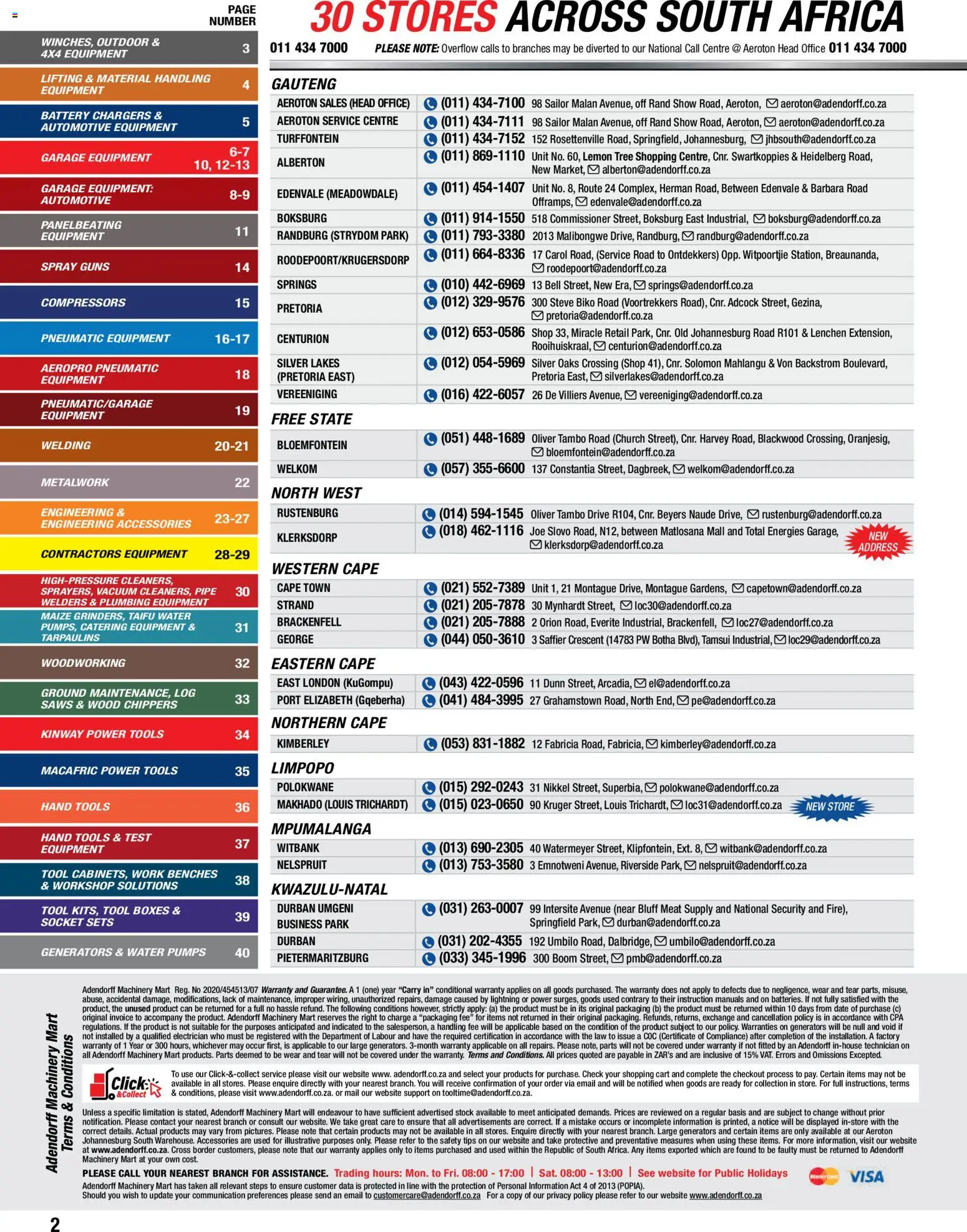 New Adendorff catalogue – valid from 01/10/2026 | Page: 4 | Products: Pumps, Socket, Pipe, Stock