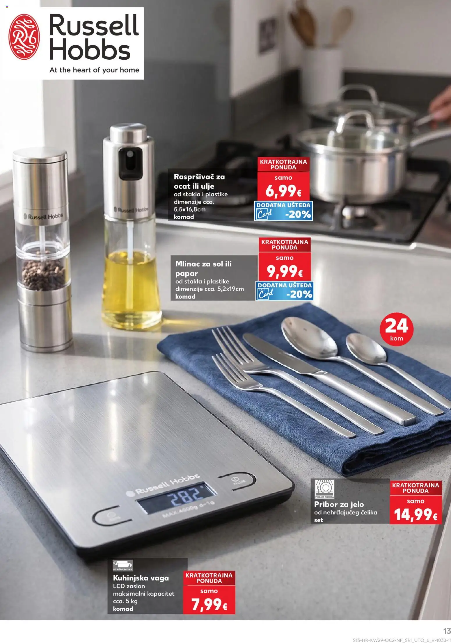Kaufland katalog | vrijedi od 15.07.2026 | Stranica: 13 | Proizvodi: Perilica posuđa, Ulje, Ocat, Vaga