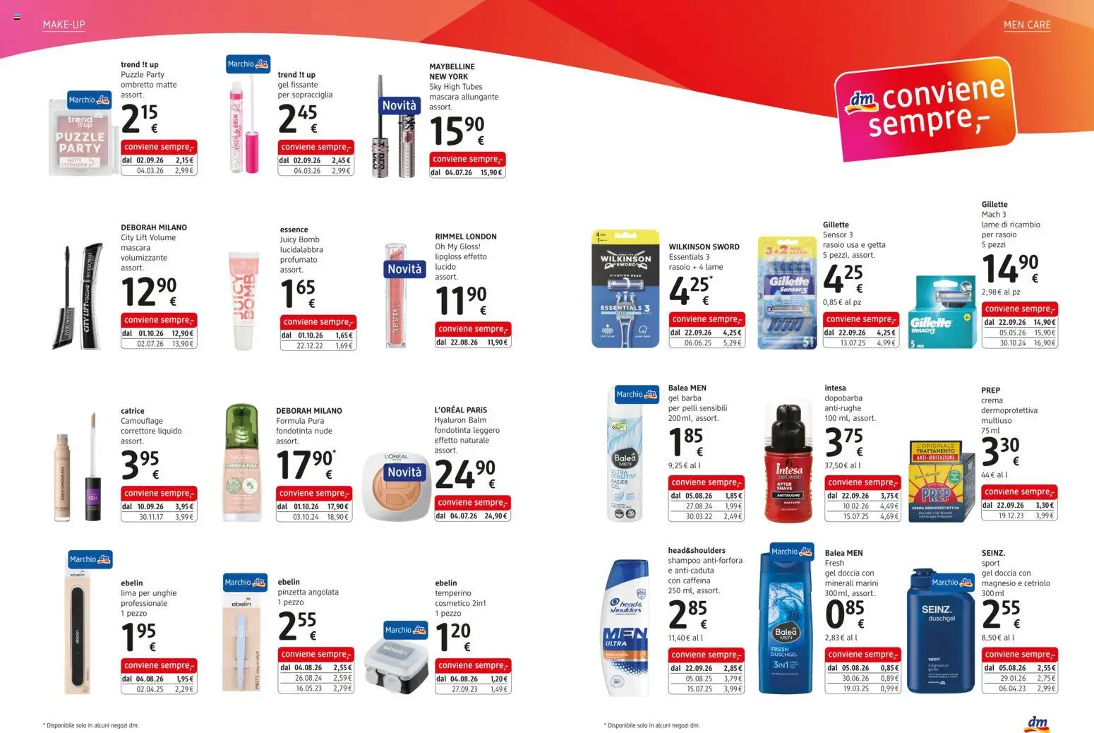Volantino dm drogerie markt del 01/10/2026 | Pagina: 7 | Prodotti: Lucidalabbra, Shampoo, Lima, Temperino