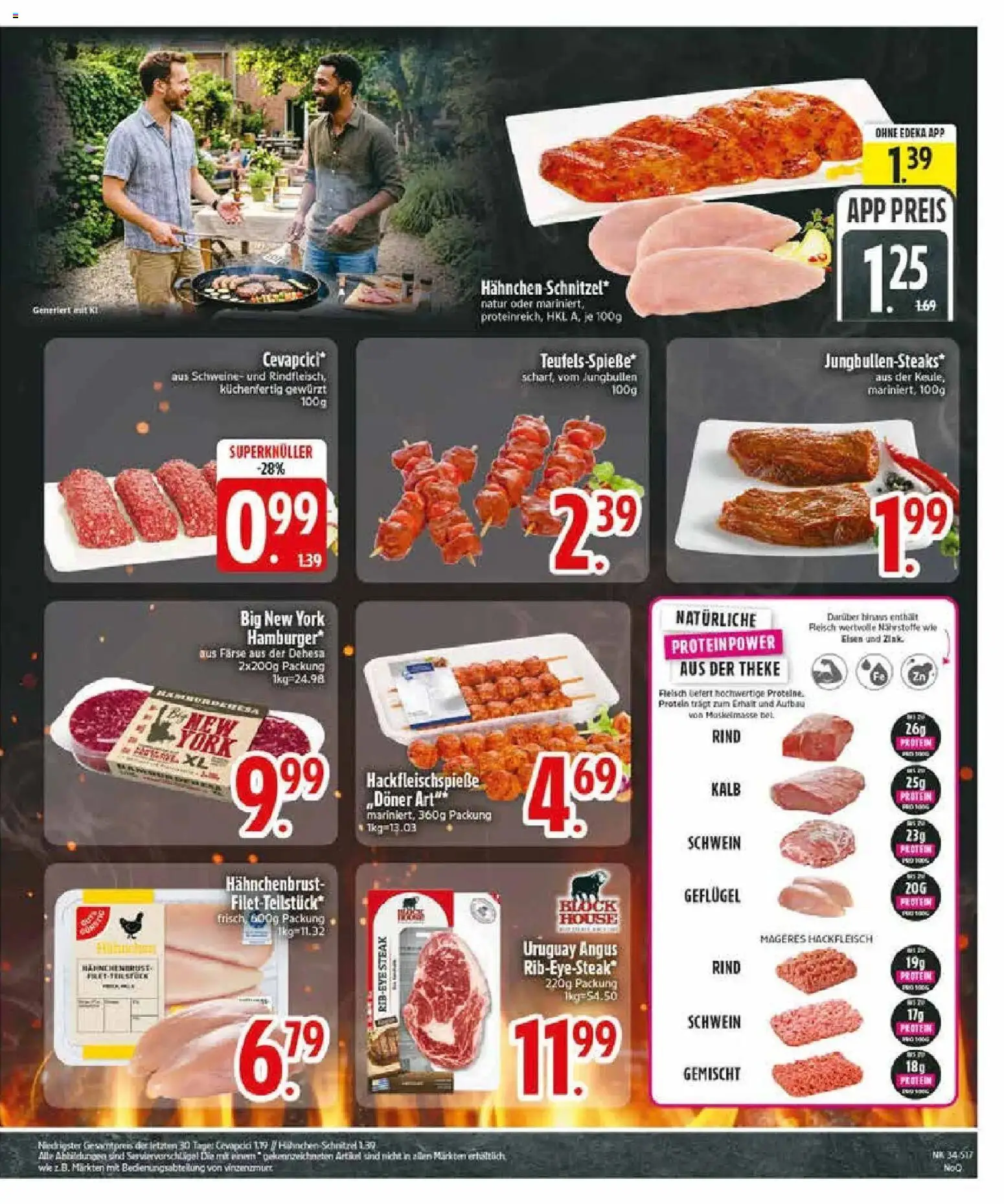 Edeka Prospekt Rötz (ab 17.08.2026) » Angebote Online | Seite: 19 | Produkte: Hahnchen, Steak, Fleisch, Hackfleisch
