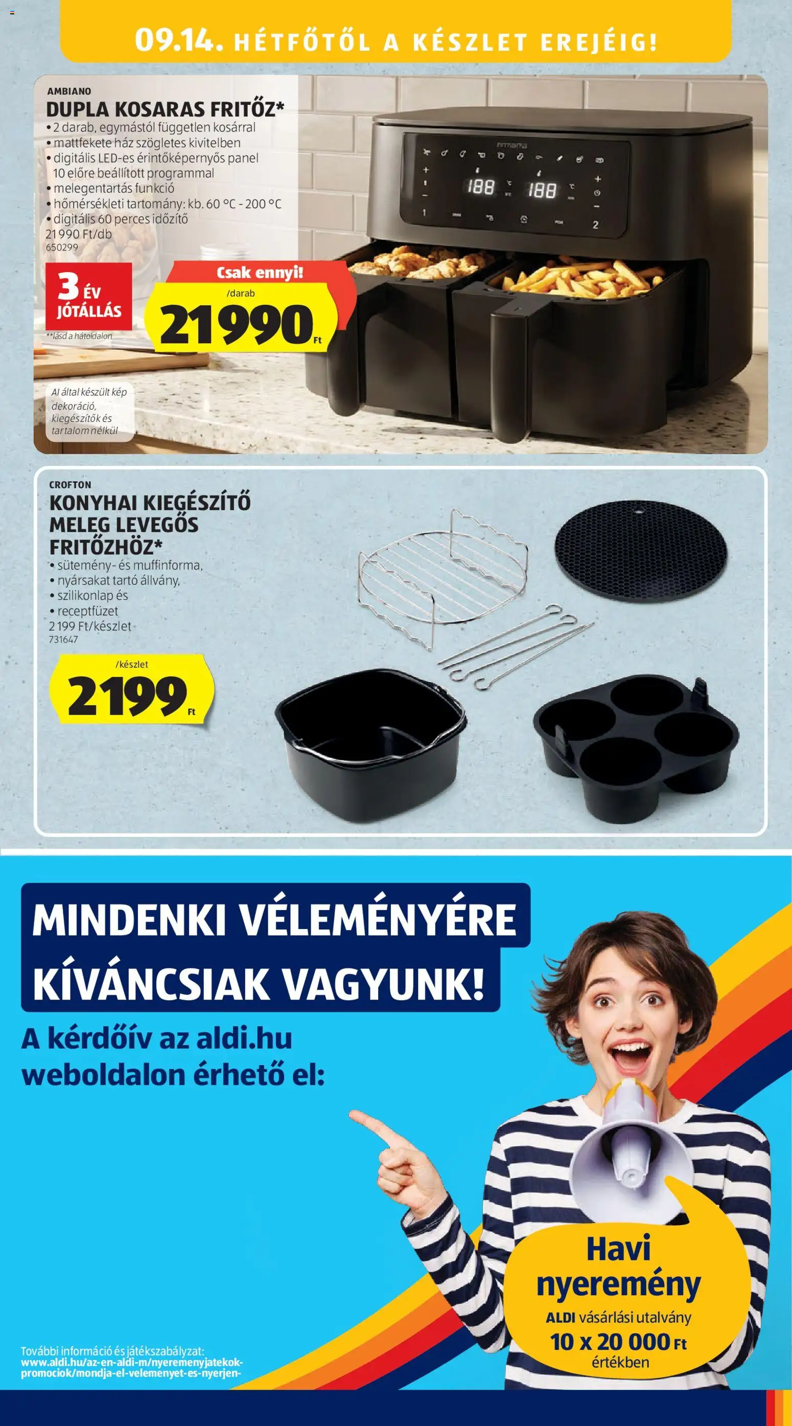 Aldi akciós ujság - amely érvényes a következő dátumtól: 2026.09.10. | Oldal: 11 | Termékek: Tartó, Sütemény