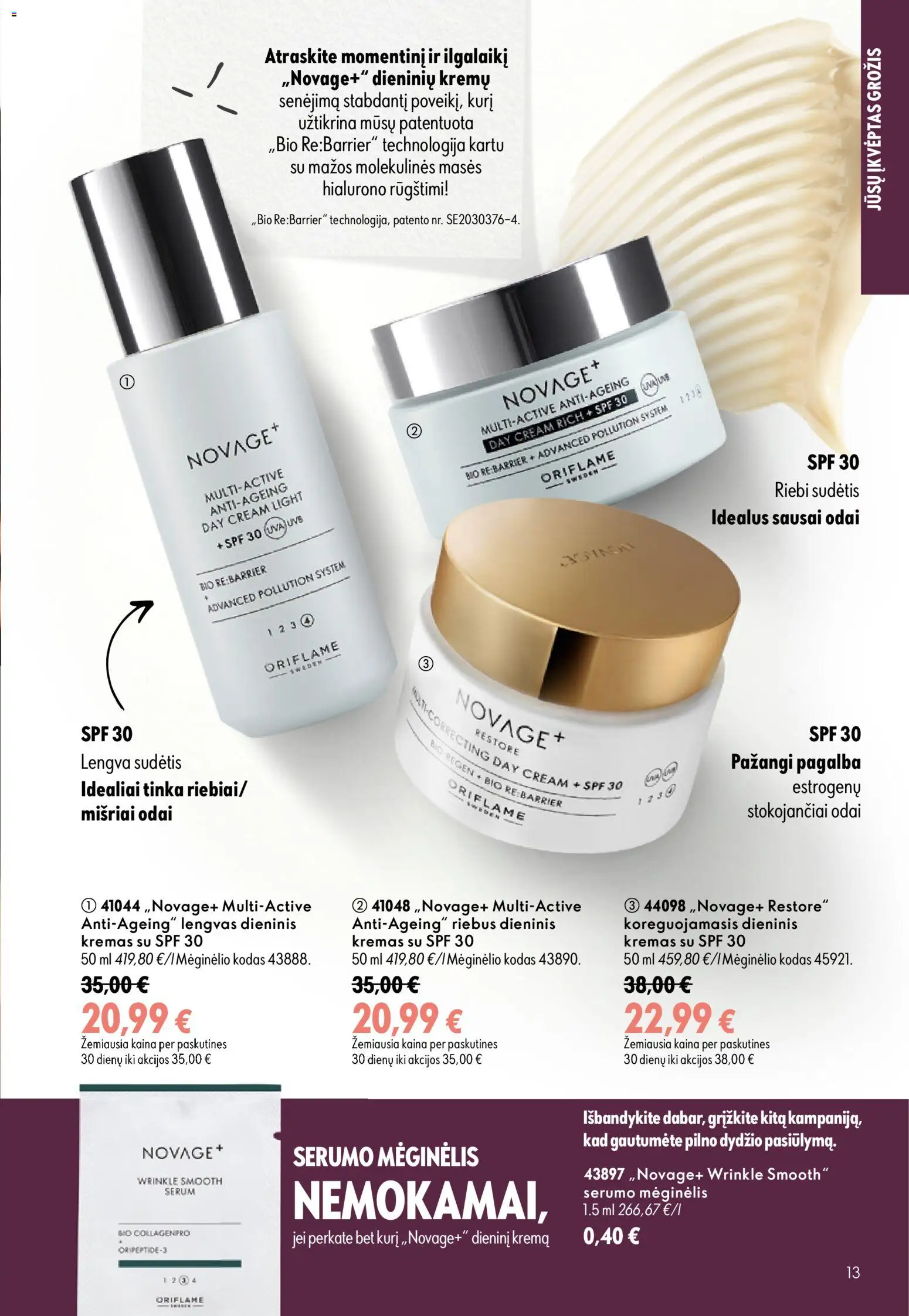Oriflame akcijos nuo 2026.09.16 | Puslapis: 13 | Prekių: Kremas