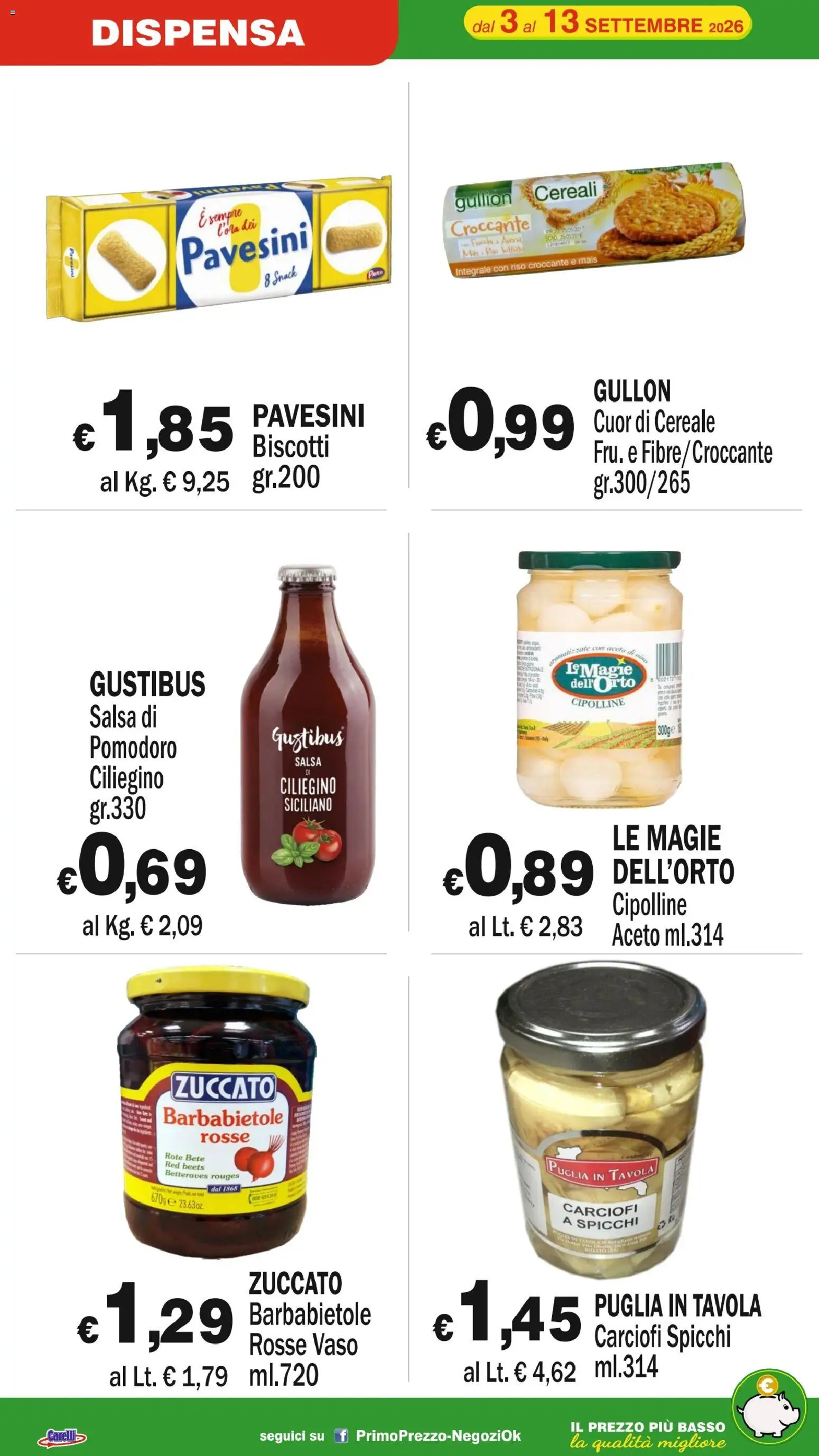 Volantino Primo Prezzo del 03/09/2026 | Pagina: 7