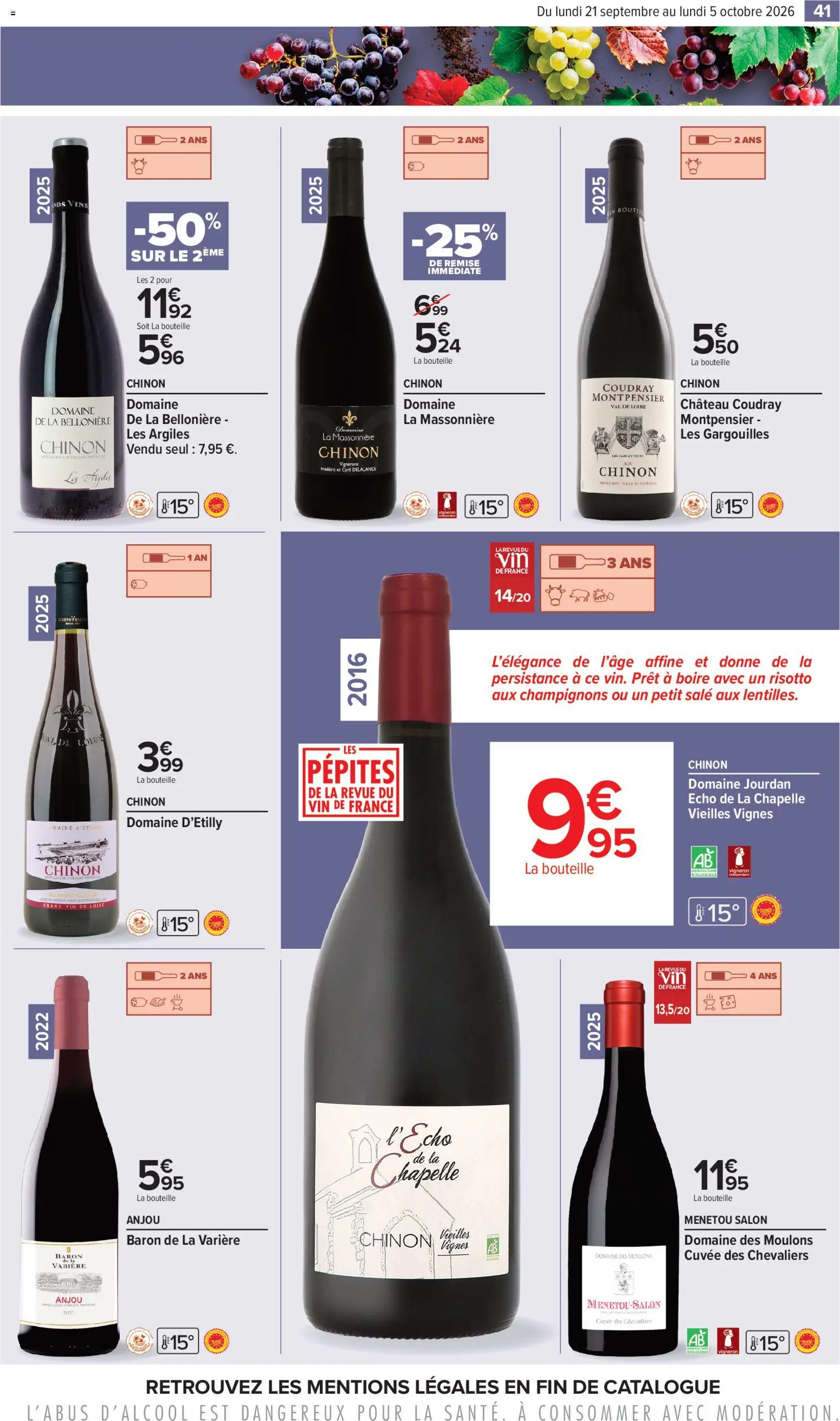{H1} | Page: 41 | Produits: Champignons, Bouteille, Vin