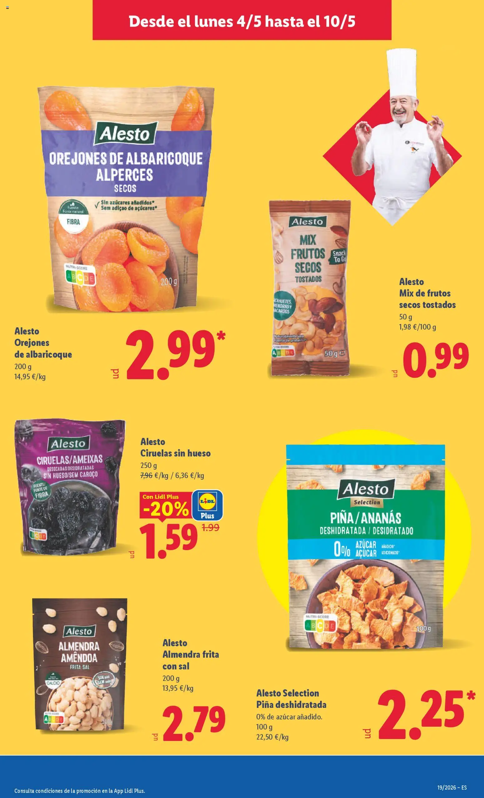Lidl folleto │ válido desde el 04.05.2026 | Página: 17 | Productos: Piña, Frutos secos, Αποφλοιωτής σκόρδου