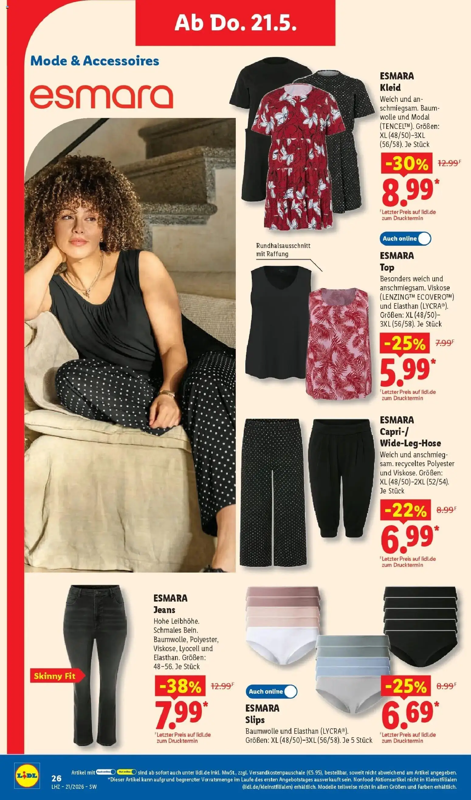 Lidl Prospekt Weikersheim – gültig ab 17.05.2026 | Seite: 48 | Produkte: Kleid, Jeans