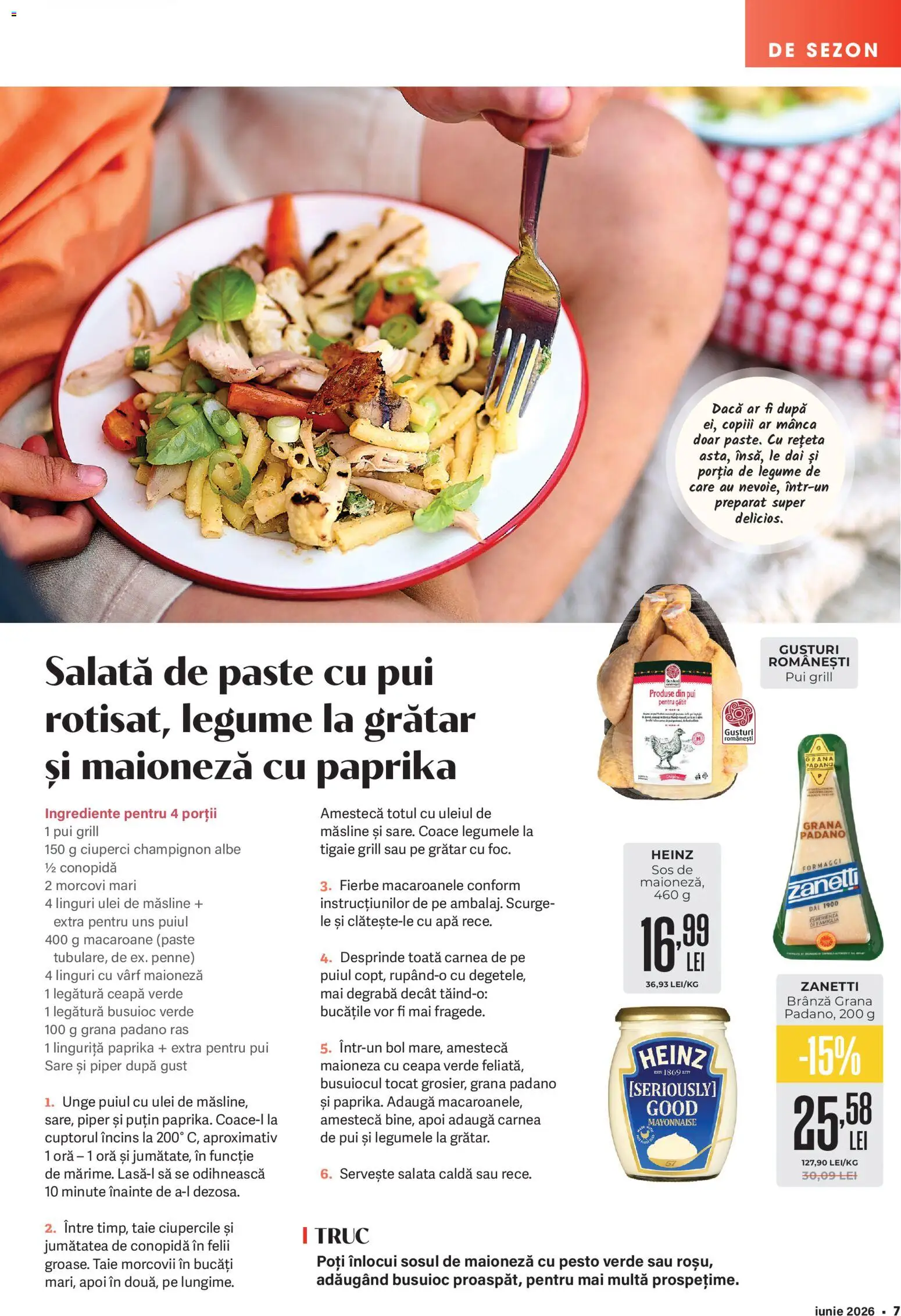 Noul catalog Mega Image – valabil de la 28.05.2026 | Pagină: 7 | Produse: Grătar, Ulei, Paste, Salată