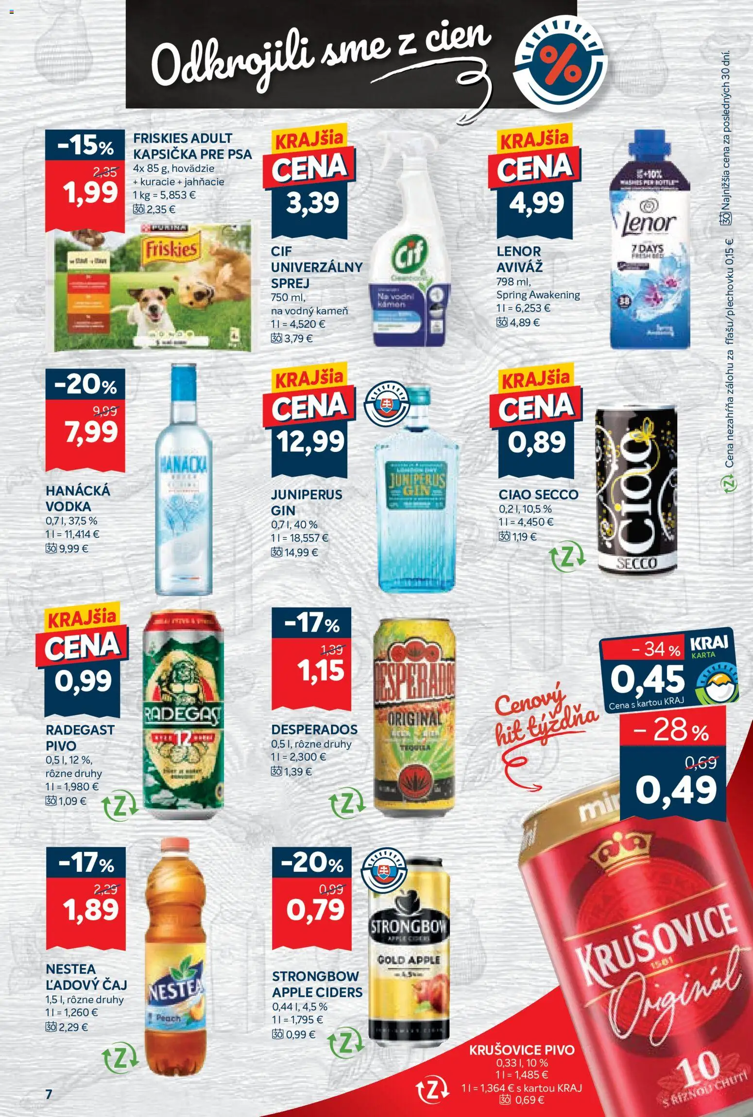 Nové Kraj akcie – leták je platný od 10.09.2026 | Strana: 13 | Produkty: Desperados, Apple, Krušovice, Strongbow