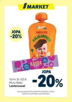 S-market-mainoslehti voimassa 09/09/2026 alkaen