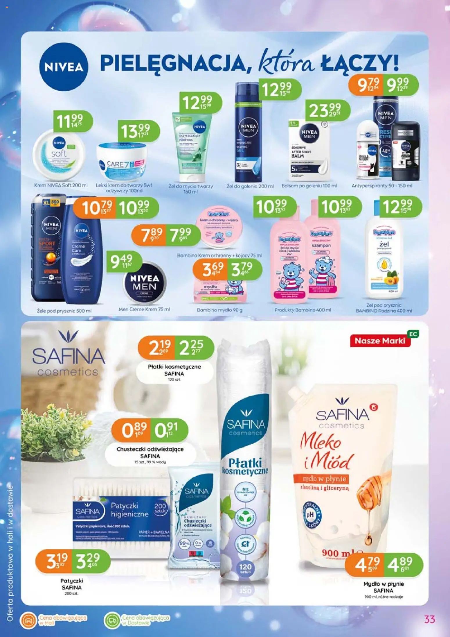Eurocash gazetka - Katalog Chemiczny od 06.08.2026 | Strona: 33 | Produkty: Gliceryna, Mleko, Balsam po goleniu, Mydło