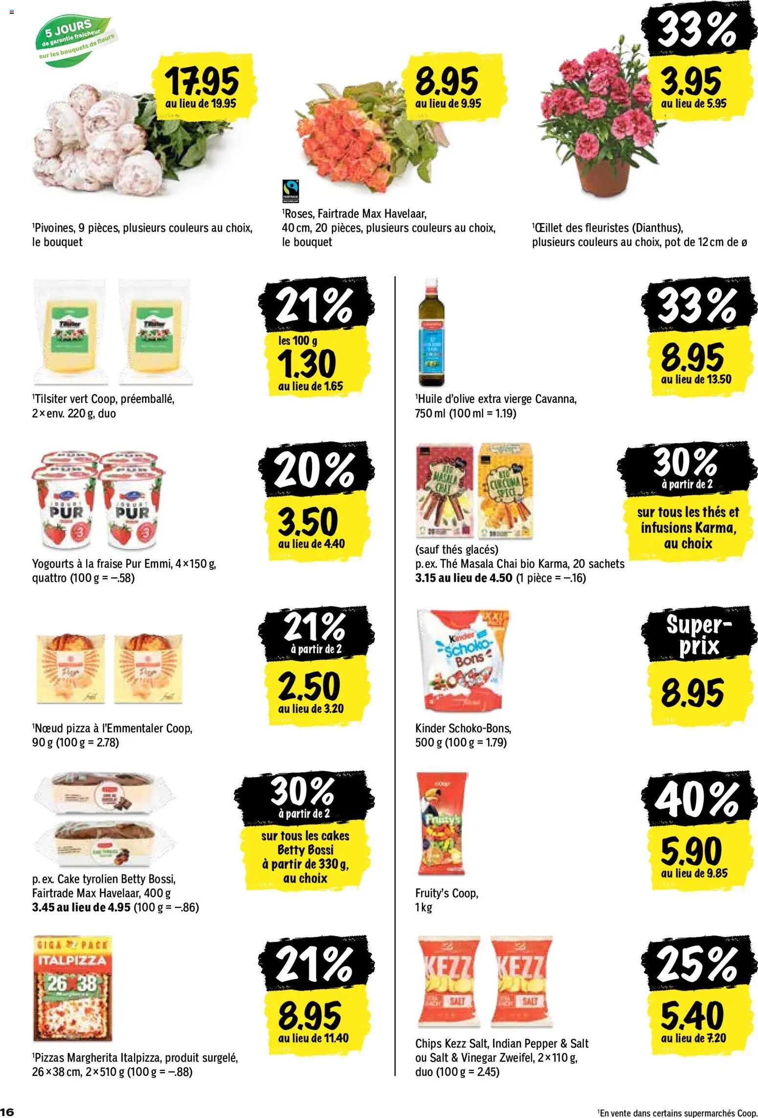 Coop aktionen FR – gültig ab 28.05.2026 | Seite: 16 | Produkte: Pizza, Chips