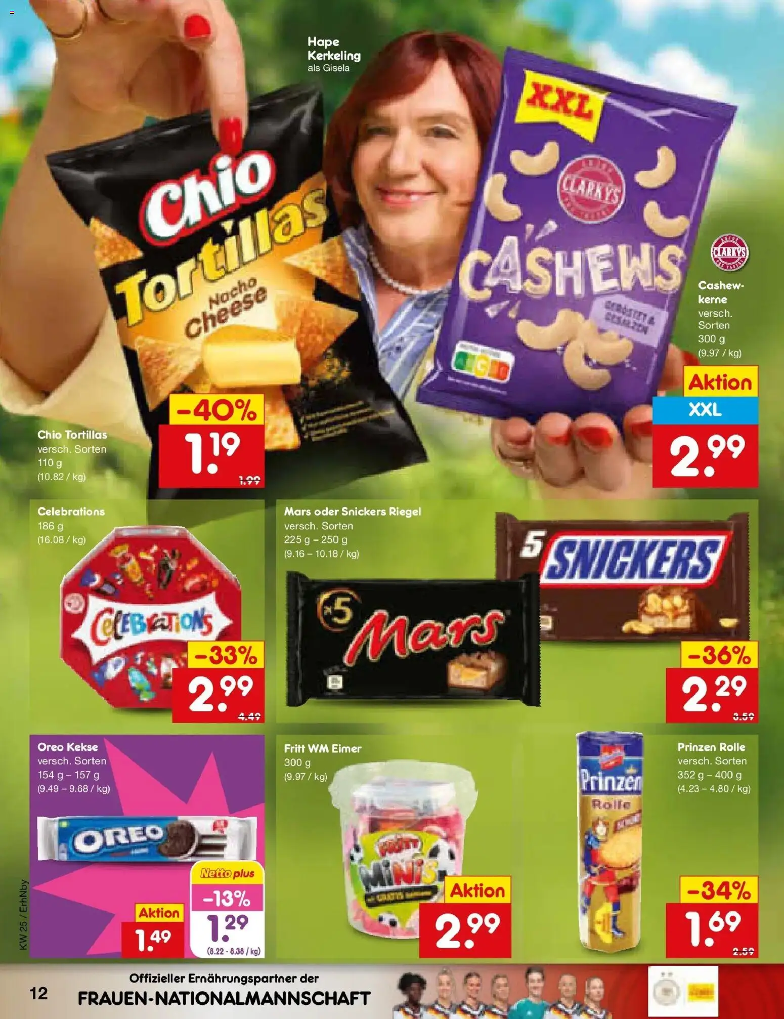 Netto Marken-Discount Prospekt Metten – gültig ab 14.06.2026 | Seite: 16 | Produkte: Celebrations, Snickers, Mars, Chio tortillas
