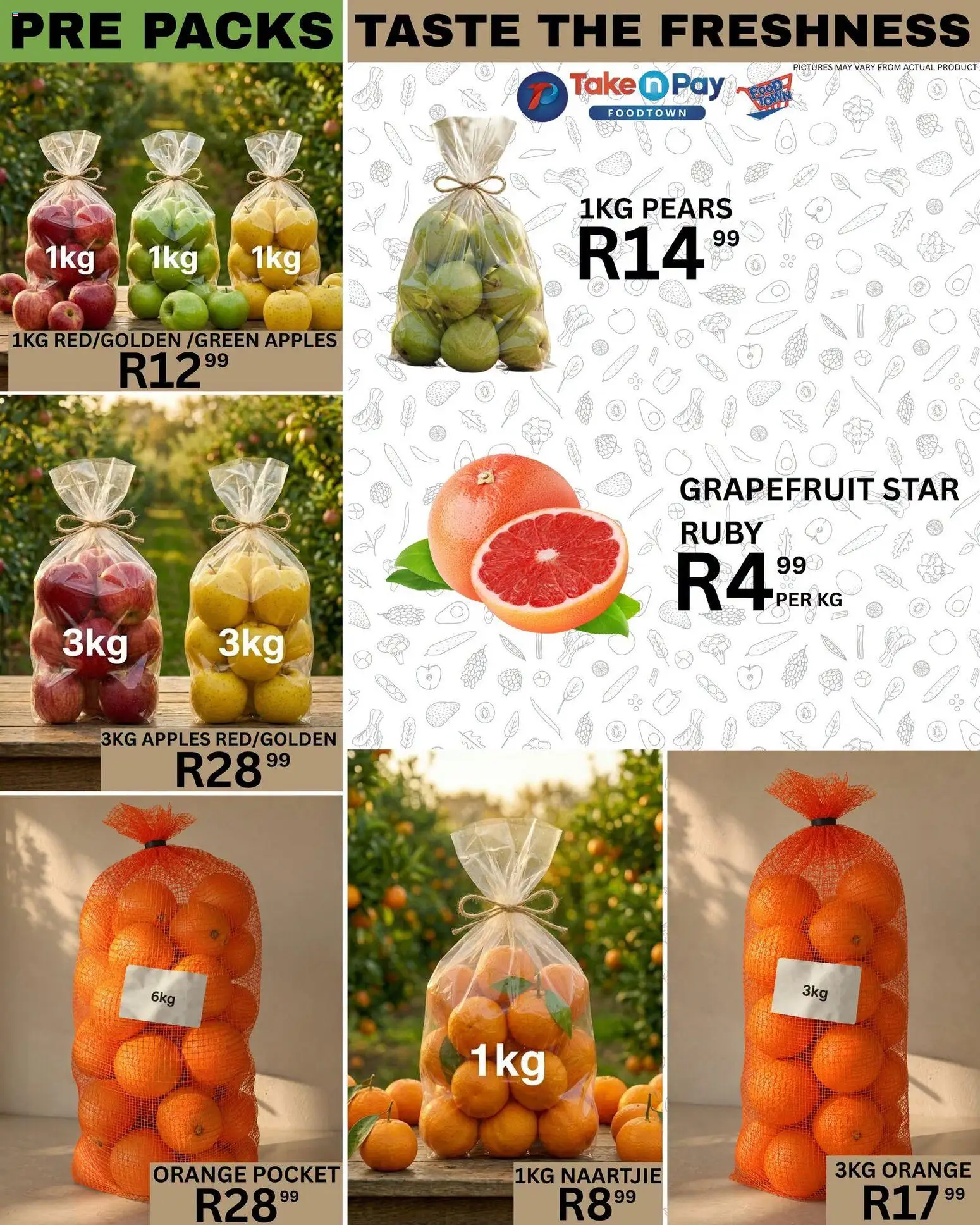 New Take n Pay catalogue – valid from 19/07/2026 | Page: 8 | Products: Pears, Apples, Grapefruit