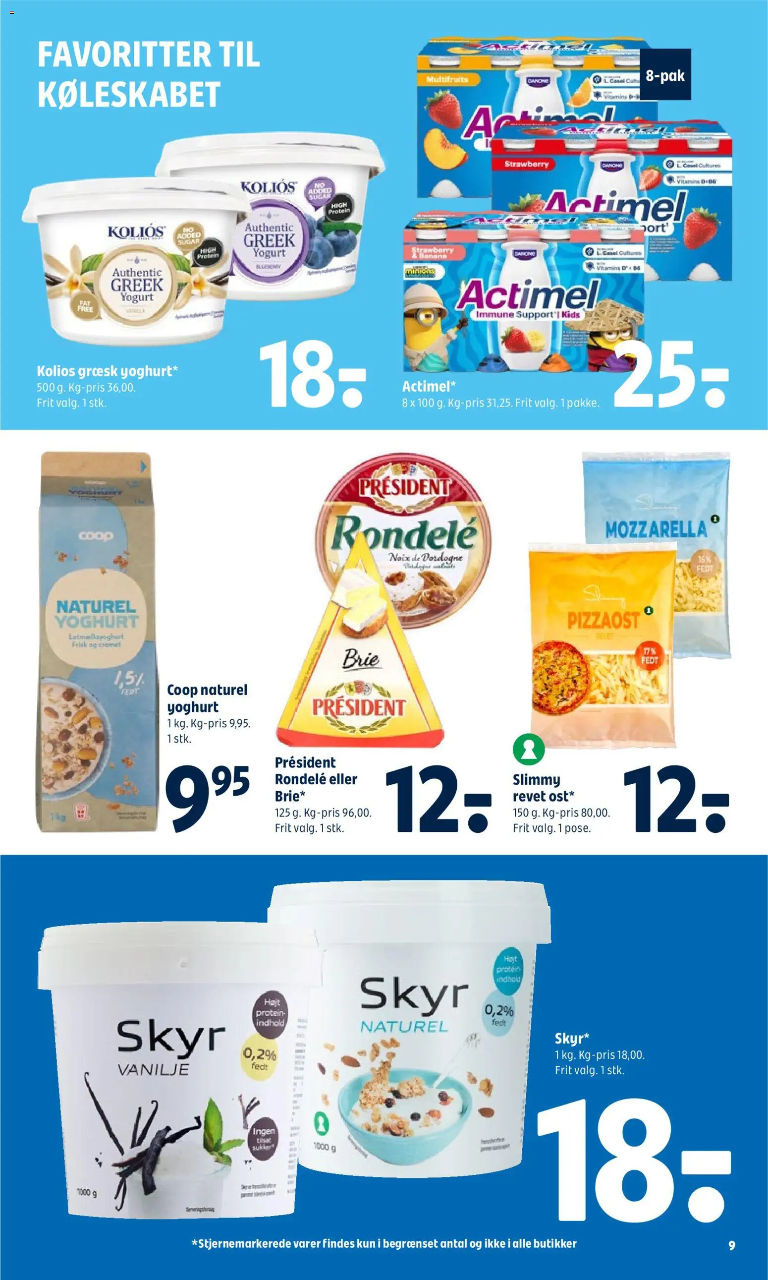 Coop 365 tilbudsavis – gyldig fra 06/08/2026 | Side: 11 | Produkter: Yoghurt, Skyr, Vanilje, Mozzarella
