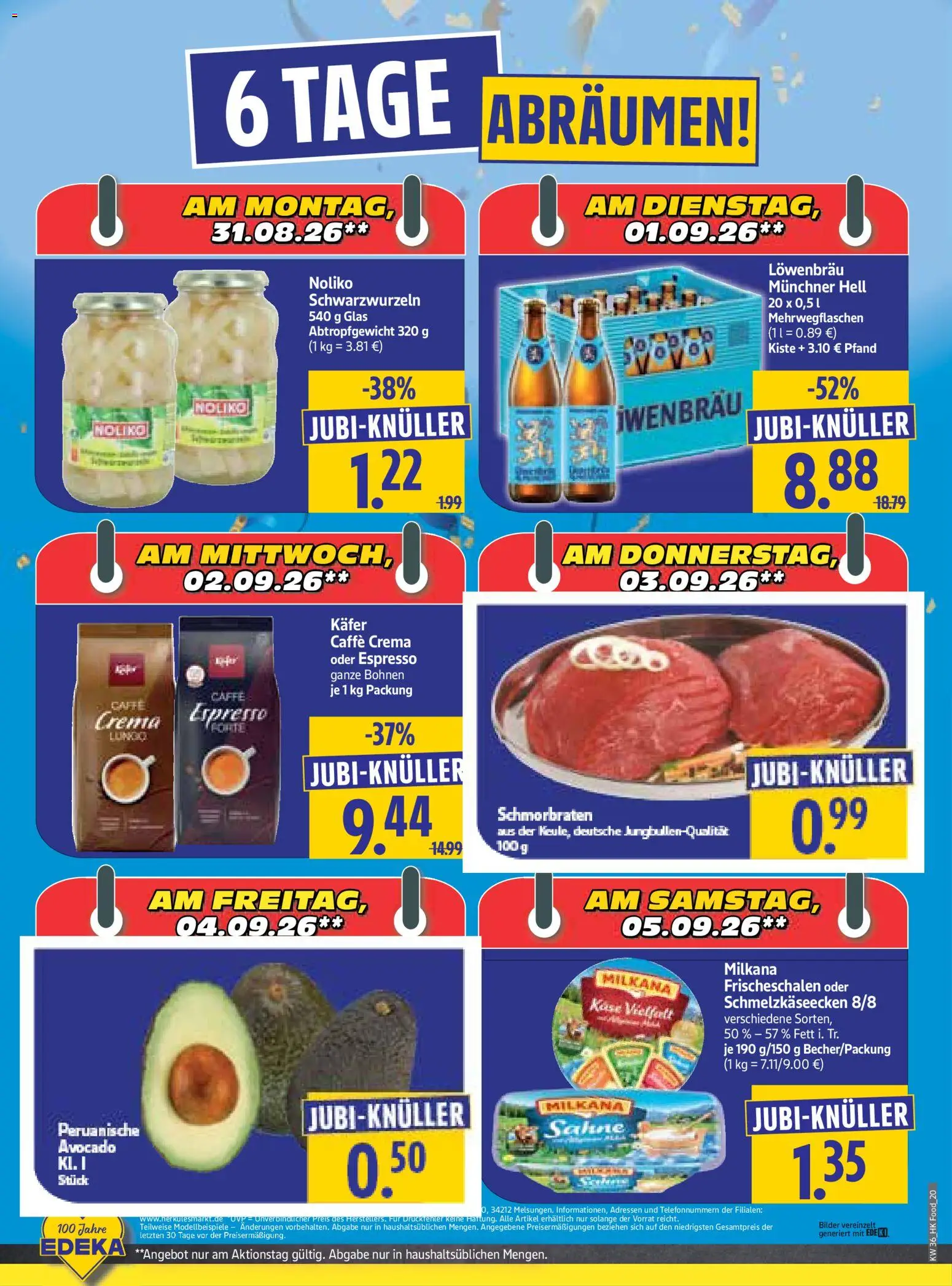 HERKULES Prospekt – gültig ab 31.08.2026 | Seite: 20 | Produkte: Milkana, Avocado, Bilder