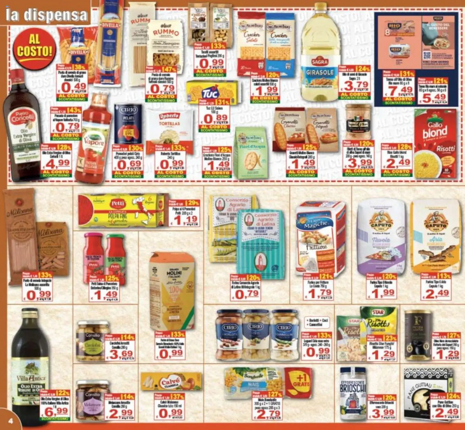 Volantino CTS del 29.04.2026 | Pagina: 4 | Prodotti: Acqua, Latte, Crackers, Tortillas