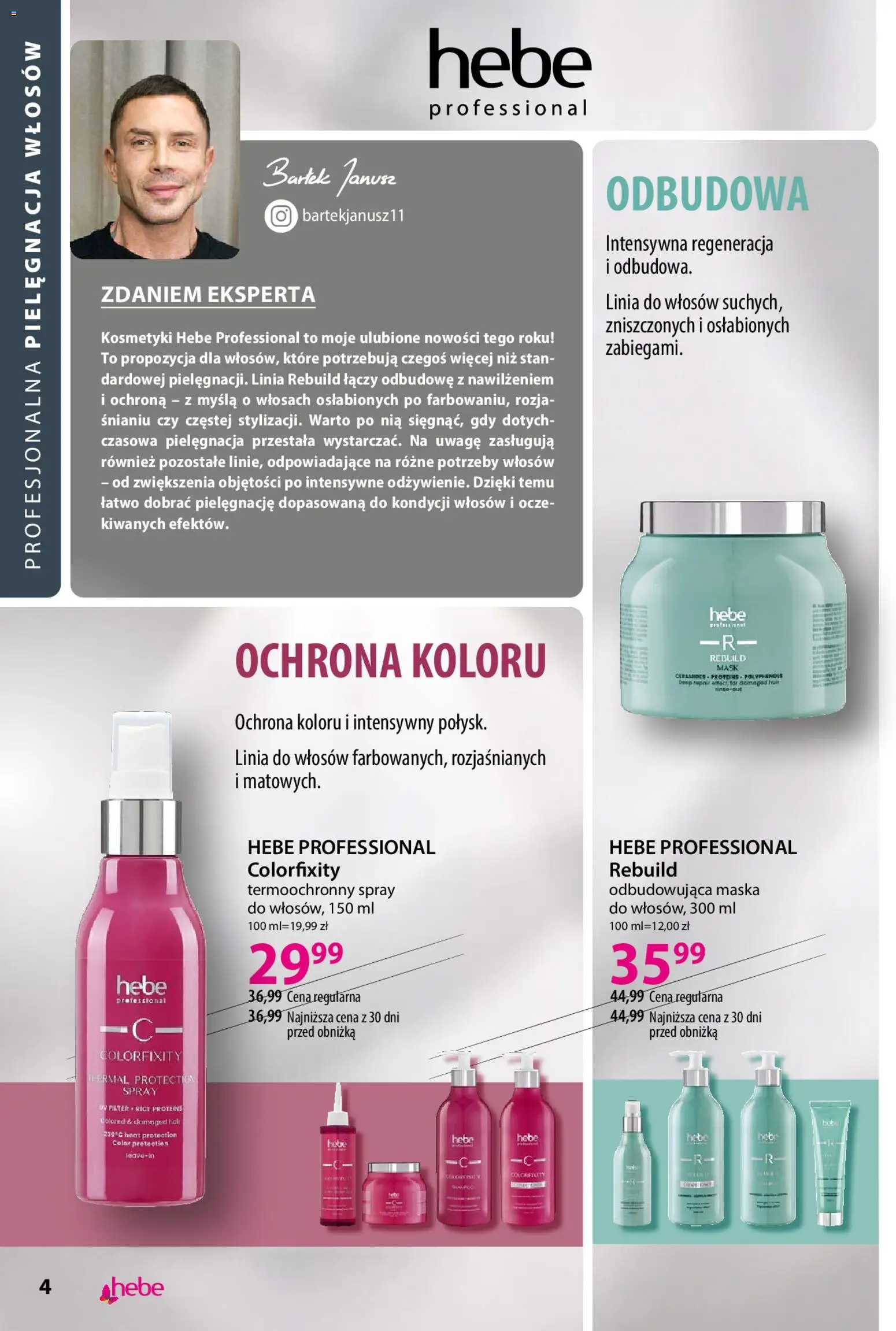 Hebe gazetka - Katalog od 04.08.2026 | Strona: 4 | Produkty: Kosmetyki, Maska