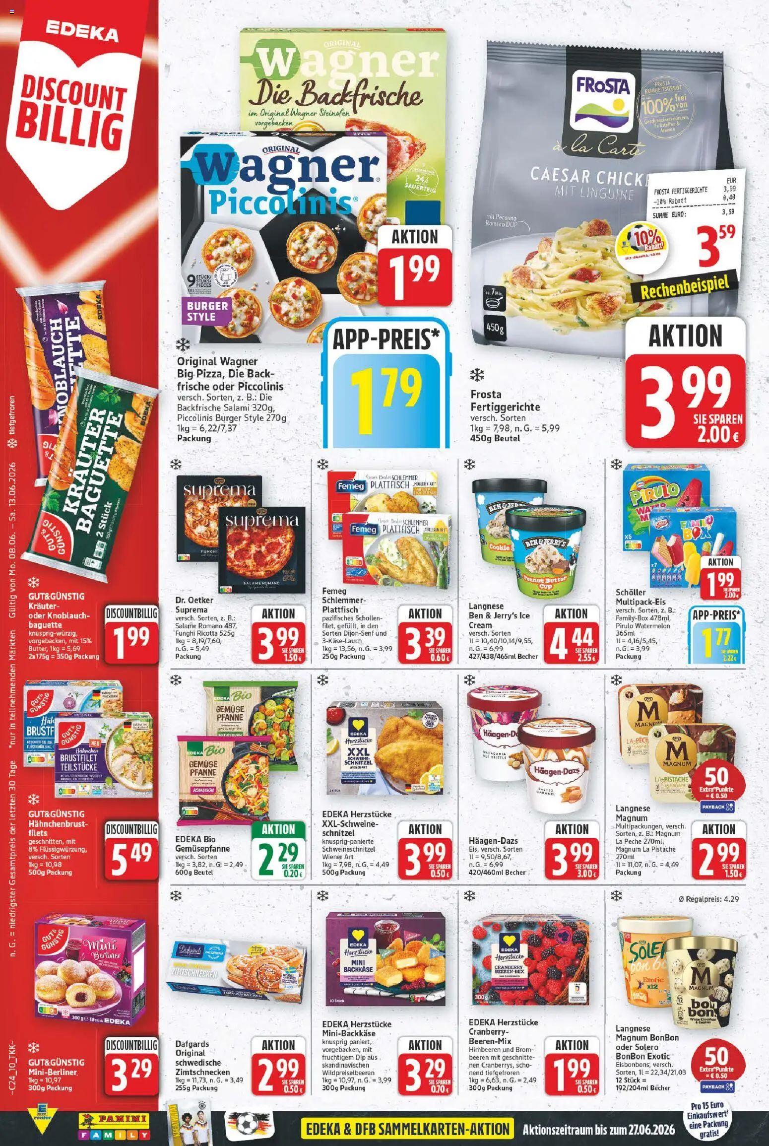 E center Prospekt – gültig ab 08.06.2026 | Seite: 12 | Produkte: Burger, Baguette, Gemüse, Hahnchenbrust