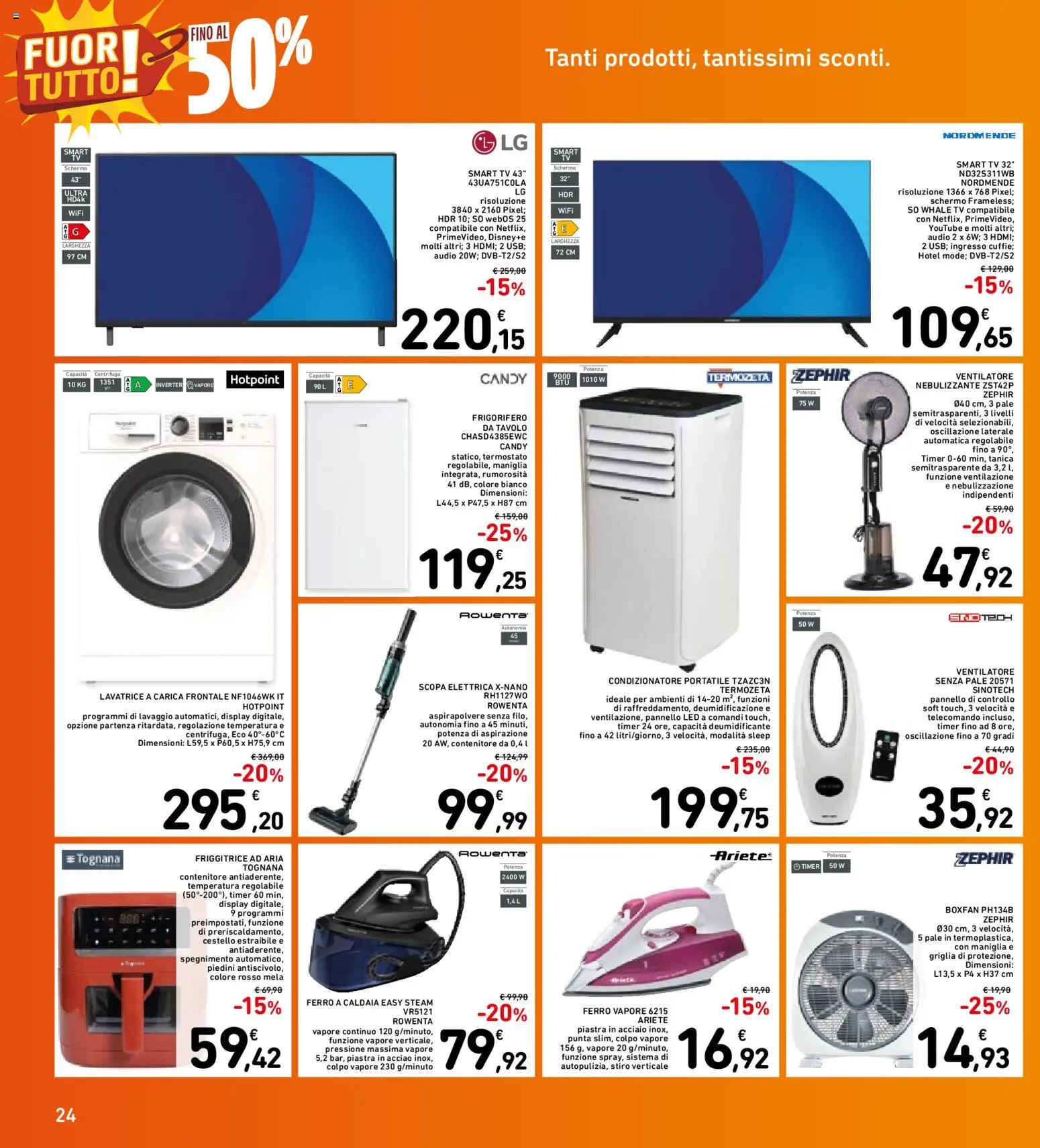 Volantino Spazio Conad del 30/06/2026 | Pagina: 24 | Prodotti: Caldaia, Tanica, Contenitore, Friggitrice