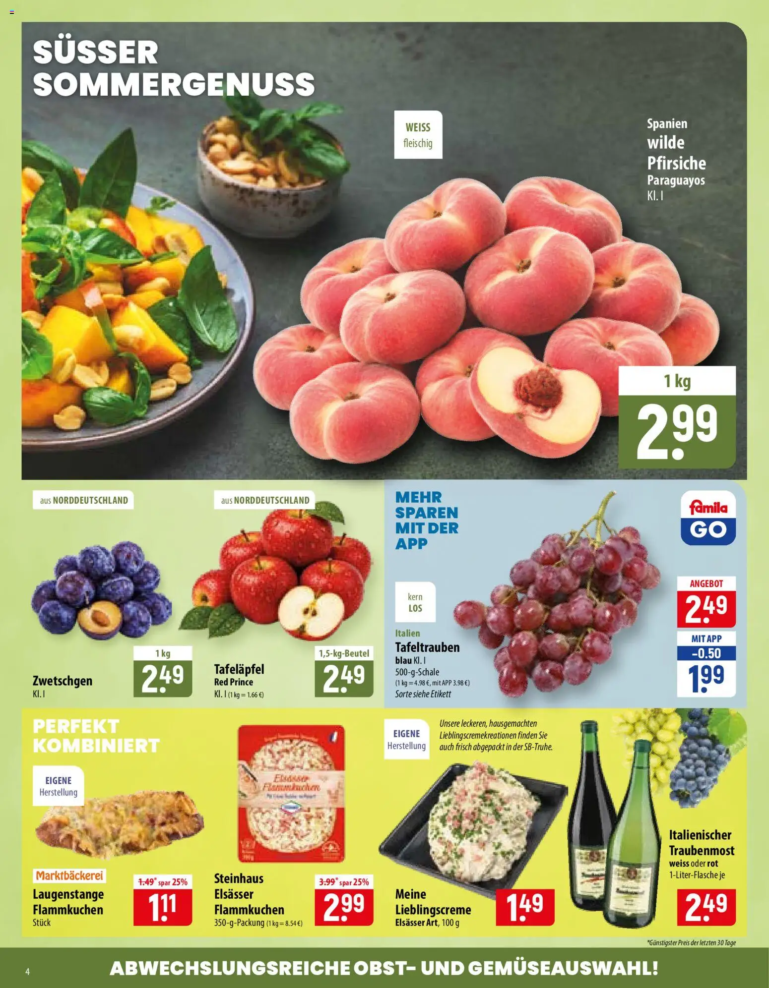 Famila Prospekt – gültig ab 24.08.2026 | Seite: 4 | Produkte: Zwetschgen, Obst