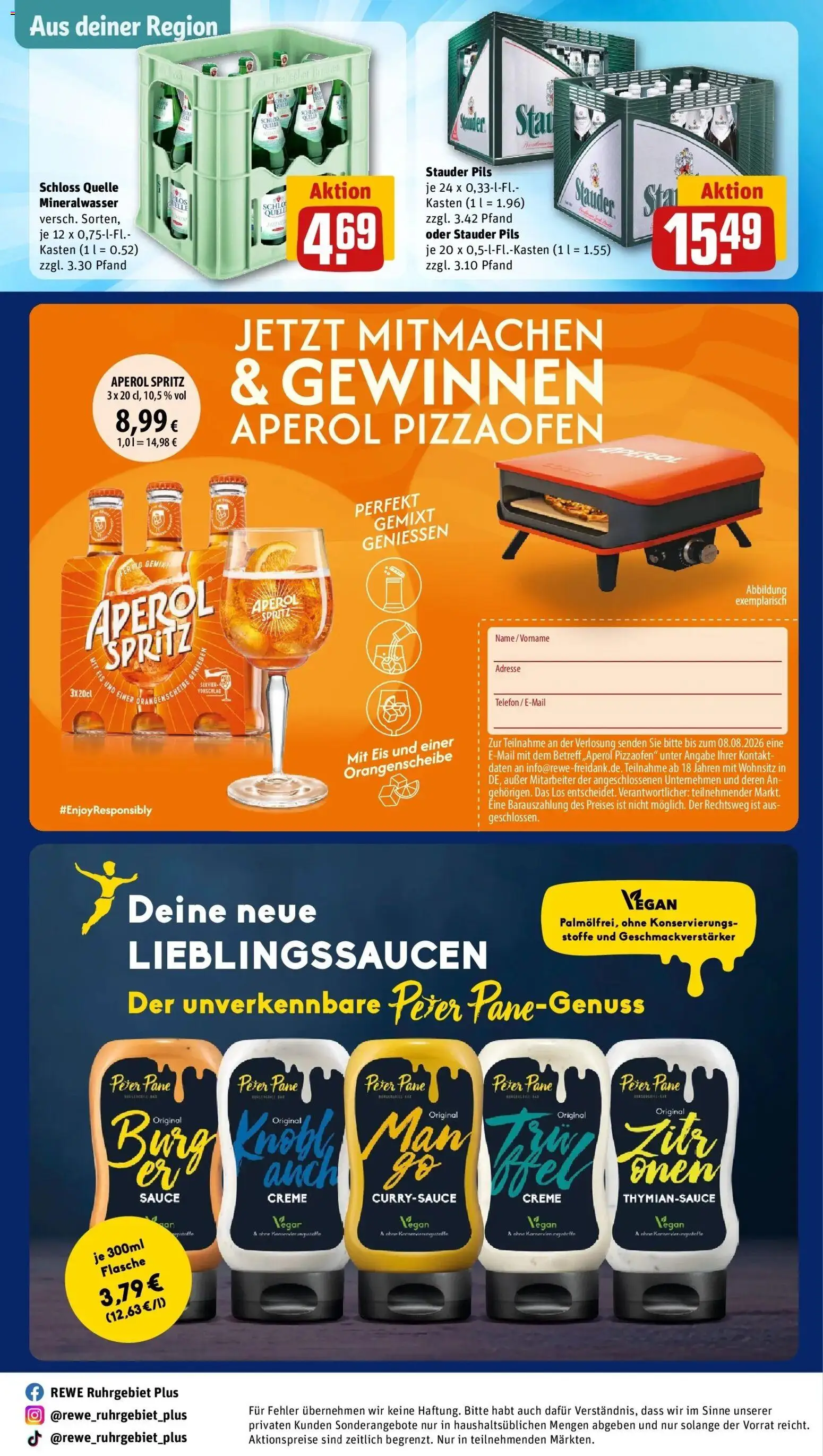 Rewe Prospekt Dortmund – gültig ab 03.08.2026 | Seite: 29 | Produkte: Pils, Aperol, Eis, Telefon