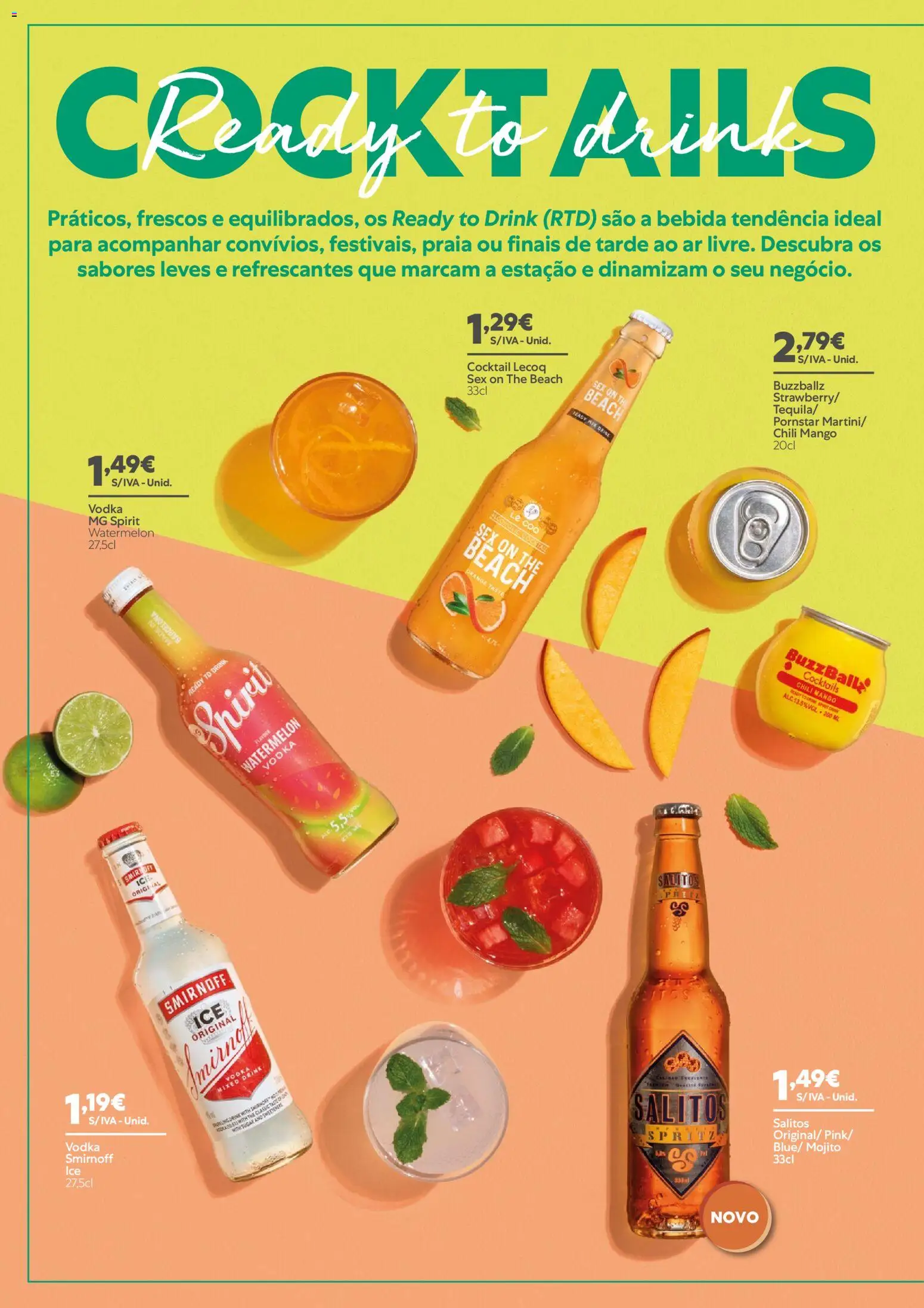 Recheio - Catálogo de Vinhos, Destilados e Cervejas │ válido de 28.05.2026 | Página: 44 | Produtos: Cocktails, Vodka, Bebida
