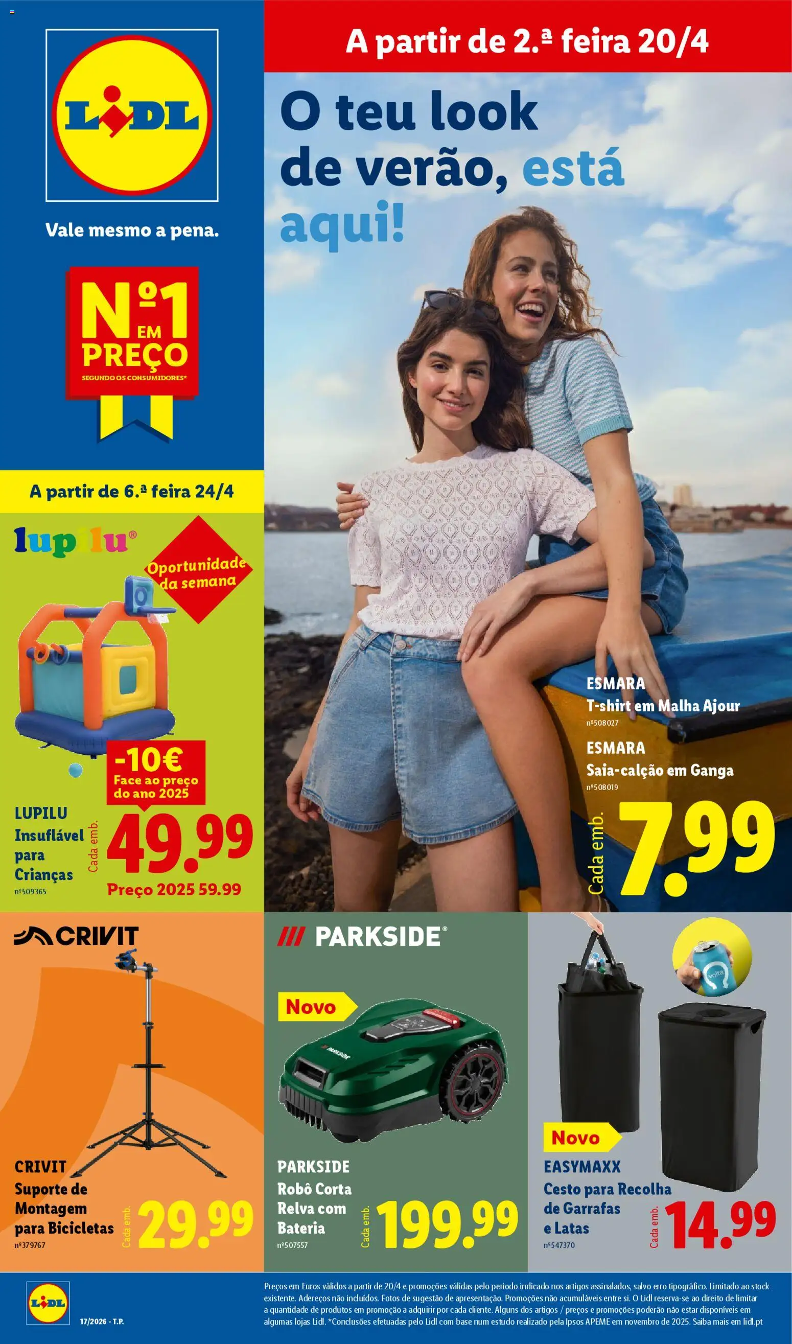 Lidl Novidades │ válido de 20.04.2026 | Página: 1 | Produtos: Robô, Bateria