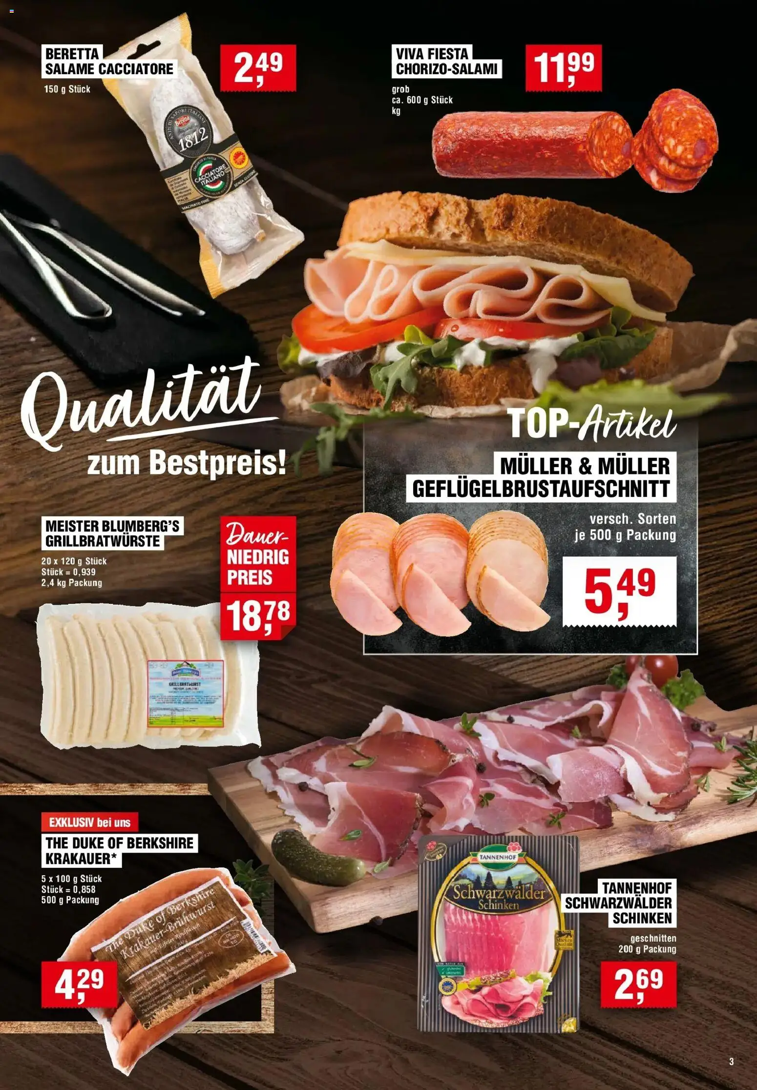 Edeka Prospekt Bochum (ab 20.08.2026) » Angebote Online | Seite: 3 | Produkte: Schinken, Rindfleisch
