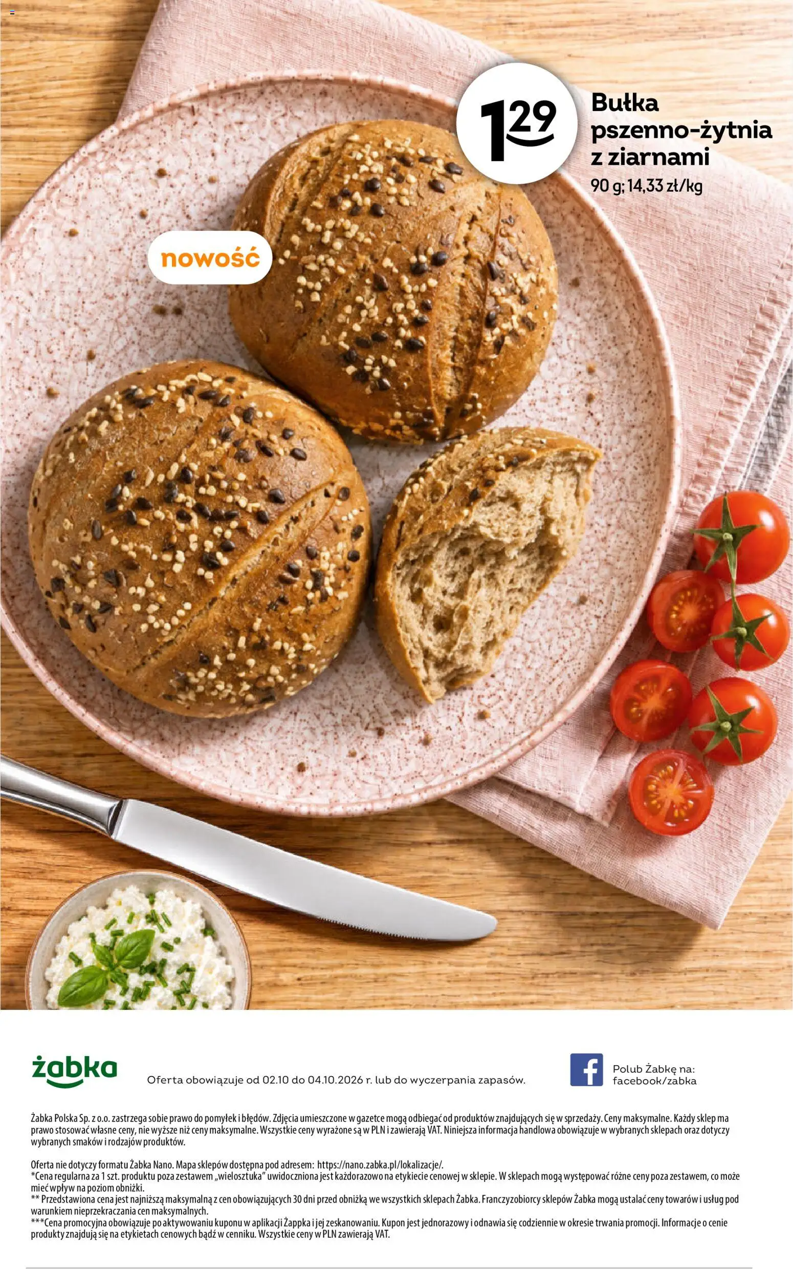 Żabka gazetka - Weekendowe promocje od 02.10.2026 | Strona: 8 | Produkty: Bułka