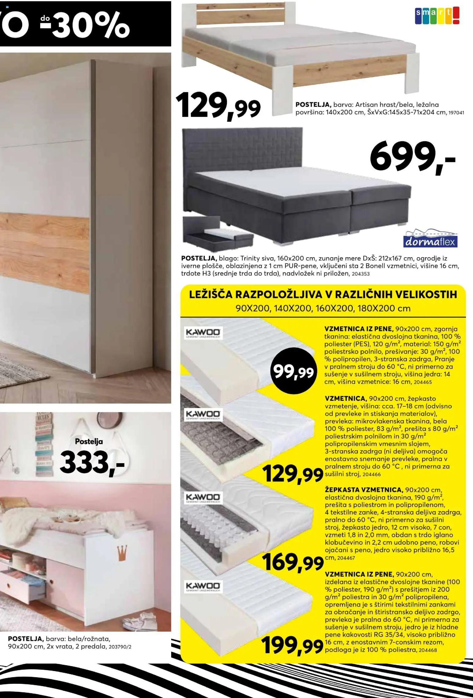 Novi Dipo katalog ponudbe – veljaven od 22.07.2026 | Stran: 11 | Izdelki: Nadvložek, Prevleka, Podloga, Barva