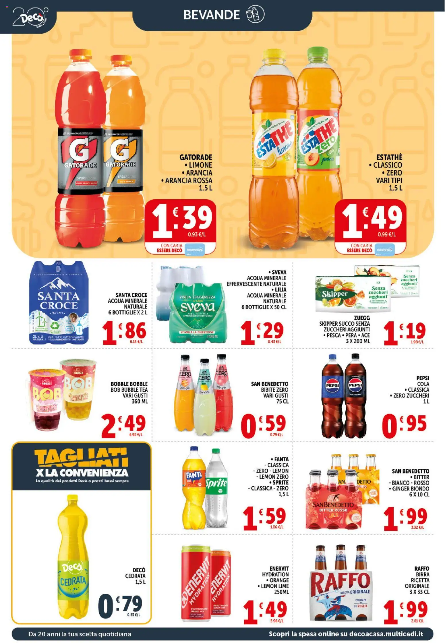 Volantino Decò del 10/07/2026 | Pagina: 16 | Prodotti: Succo, Lime, Bibite, Cedrata