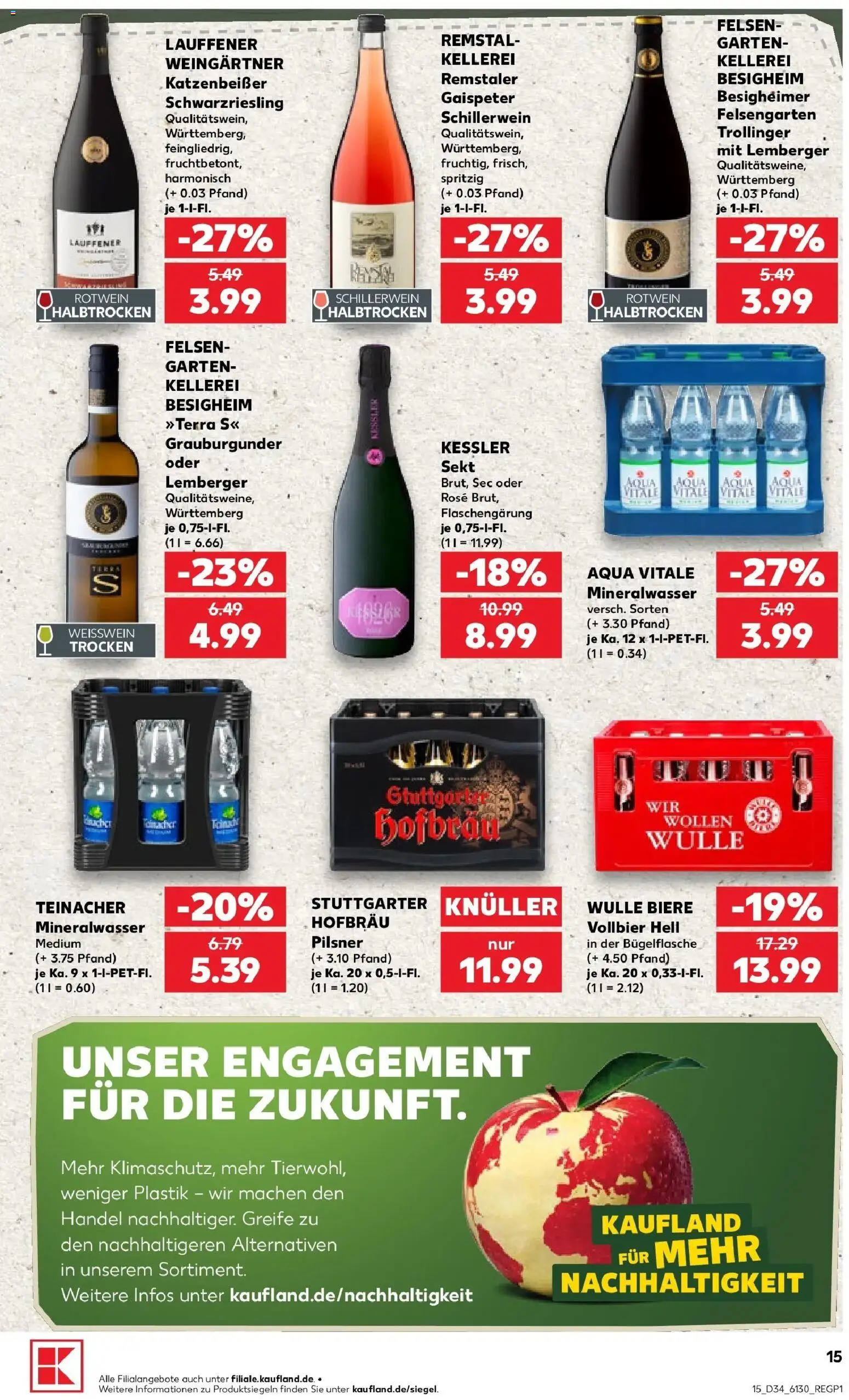 Prospekt Kaufland ab 17.08.2026 » Angebote Online zum Blättern | Seite: 26 | Produkte: Weißwein, Rotwein, Sekt, Mineralwasser