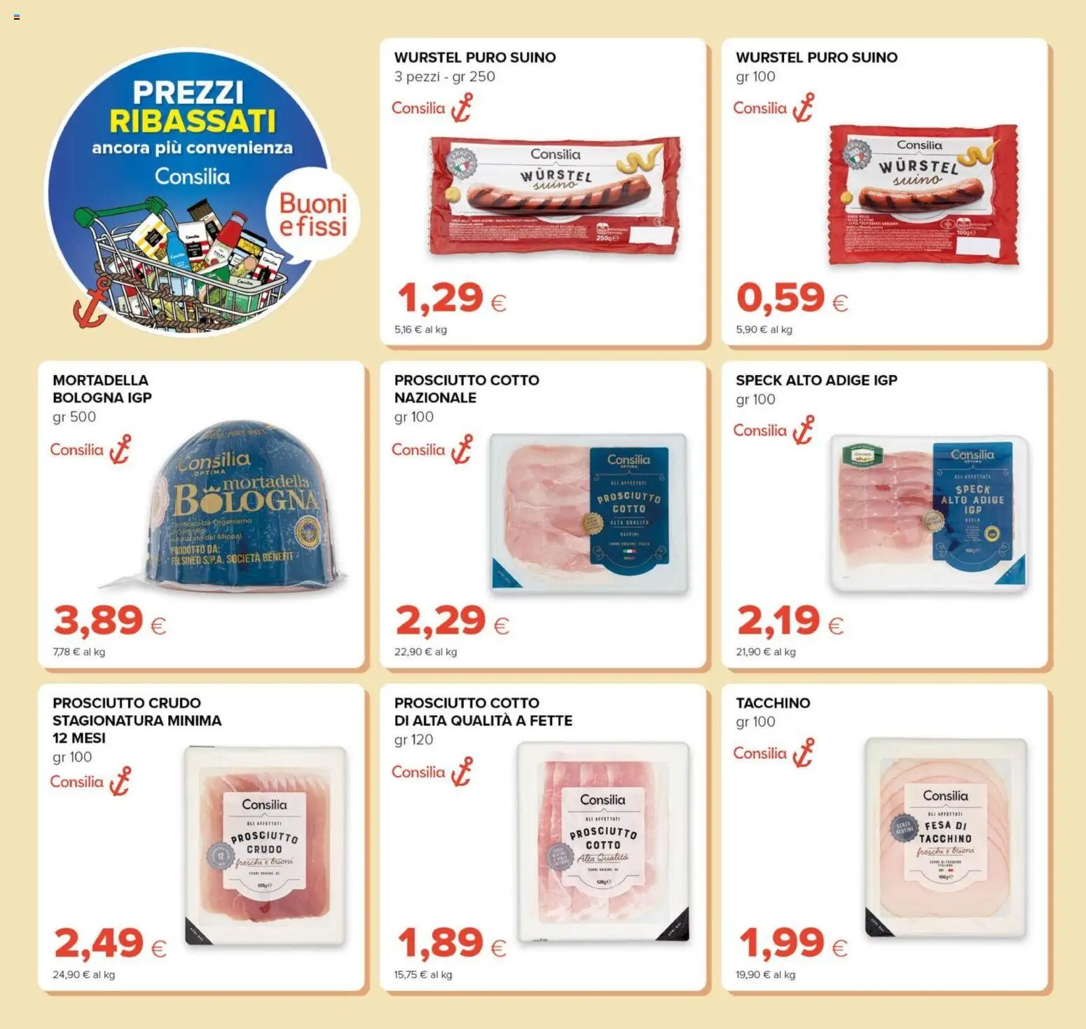 Volantino Oasi del 21/08/2026 | Pagina: 12 | Prodotti: Speck, Prosciutto Crudo, Suino, Tacchino