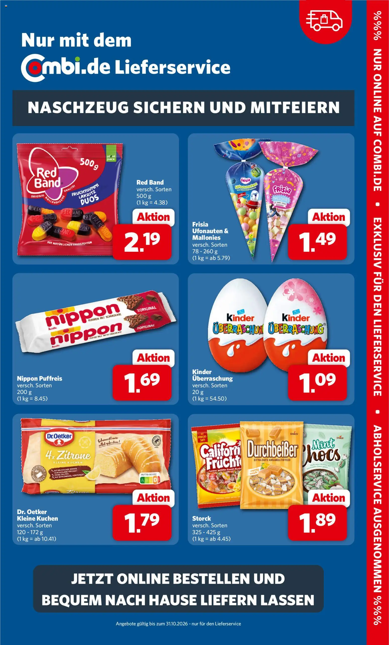 Combi Prospekt – gültig ab 26.10.2026 | Seite: 35 | Produkte: Schokolade, Zitrone, Kuchen