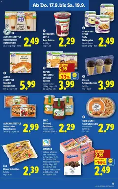 BON GELATI Gestreudeltes Eis, Gestreudeltes Eis Zimtschnecke ab 17.09.2026 gültig | Seite: 17