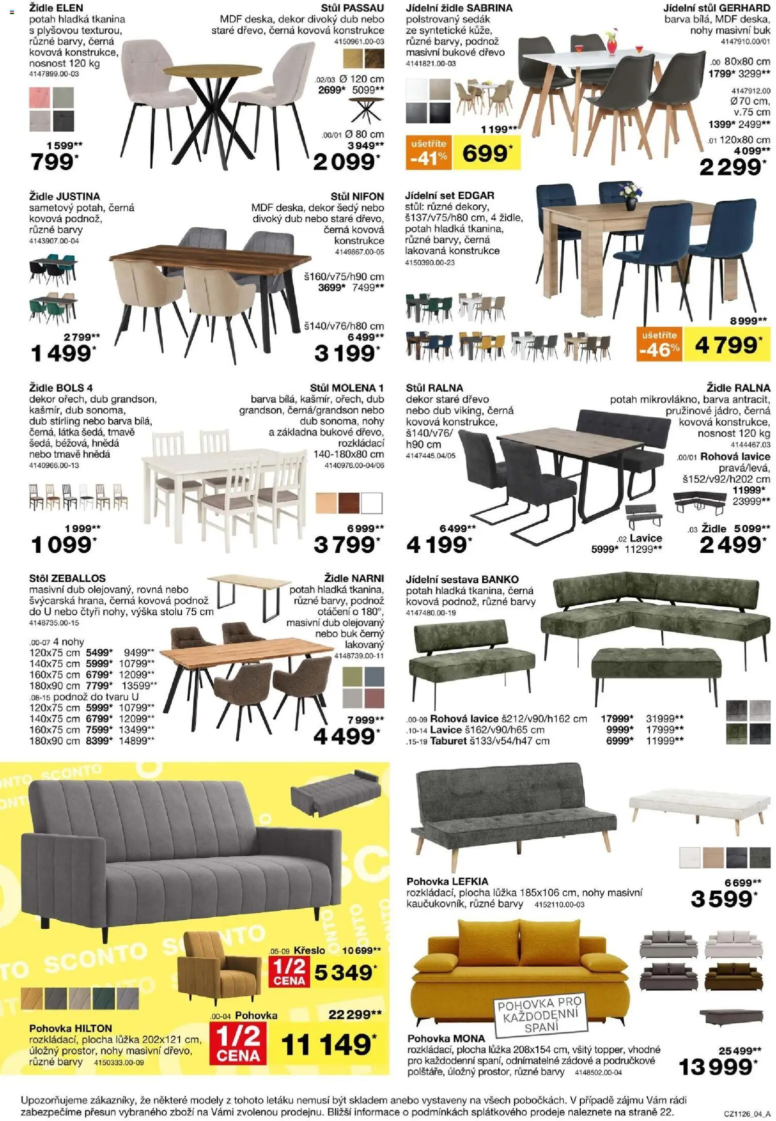 Sconto nábytek leták od 26.08.2026 | Strana: 4