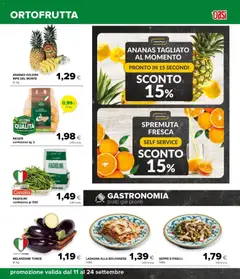 Anteprima del volantino Oasi volantino Lanciano valido a partire dal 11/09/2026 | Pagina: 9 | Prodotti: Piatti, Patate, Pasta, Fagiolini