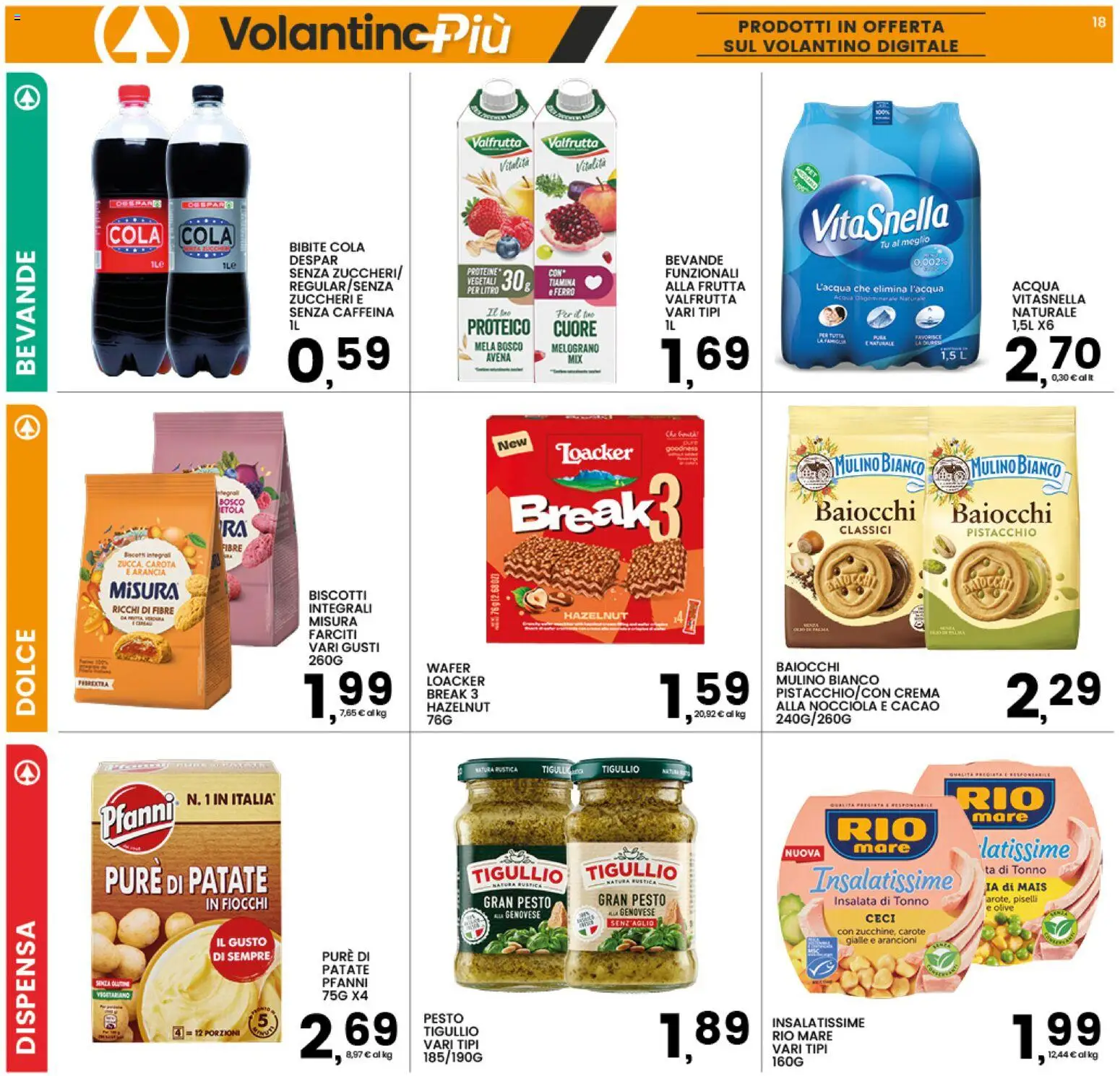 Volantino Interspar del 10/09/2026 | Pagina: 18 | Prodotti: Crema, Pesto, Tonno, Ferro