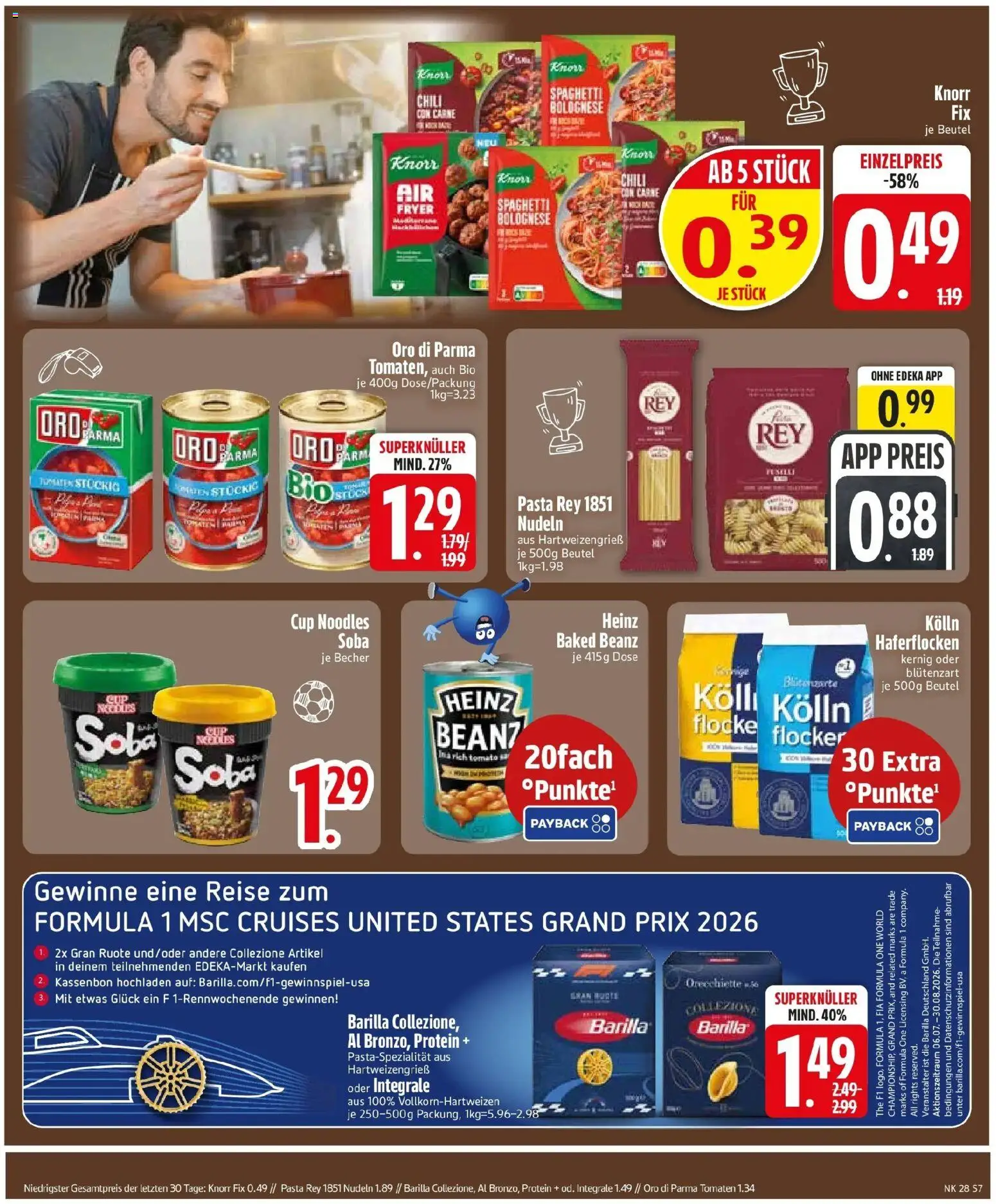 Edeka - EDEKA: Wochenangebote – gültig ab 05.07.2026 | Seite: 9 | Produkte: Kolln, Barilla, Knorr, Oro di parma
