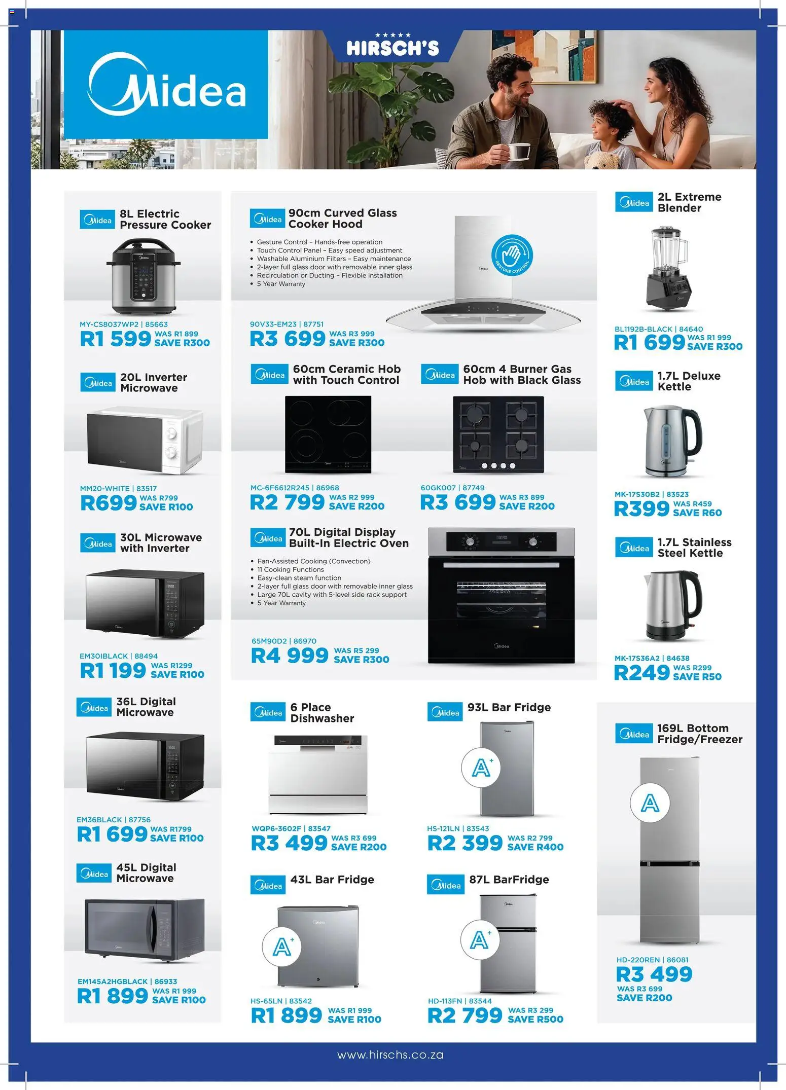 New Hirsch's catalogue – valid from 21/08/2026 | Page: 24 | Products: Hob, Cooker, Fridge, Hood