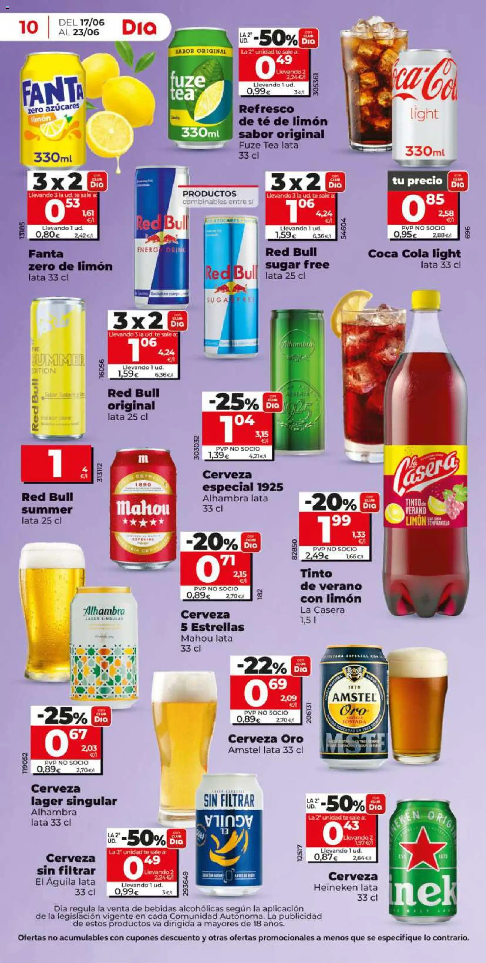 Dia - folleto Market │ válido desde el 17.06.2026 | Página: 10 | Productos: Cerveza, Té, Σπανάκι