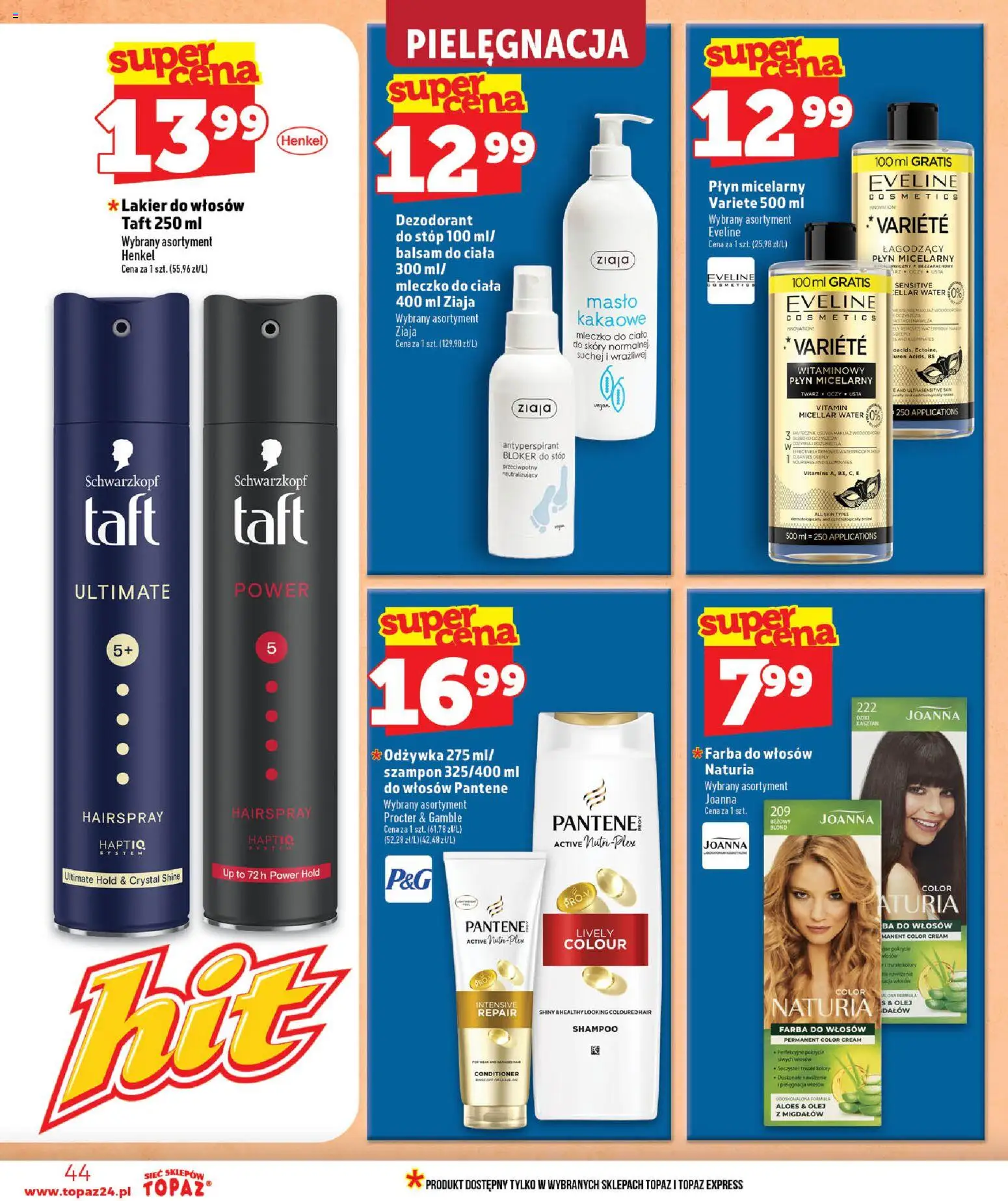 Topaz gazetka - Ceny małe na stałe od 25.06.2026 | Strona: 44 | Produkty: Masło, Szampon, Mleczko do ciała, Dezodorant